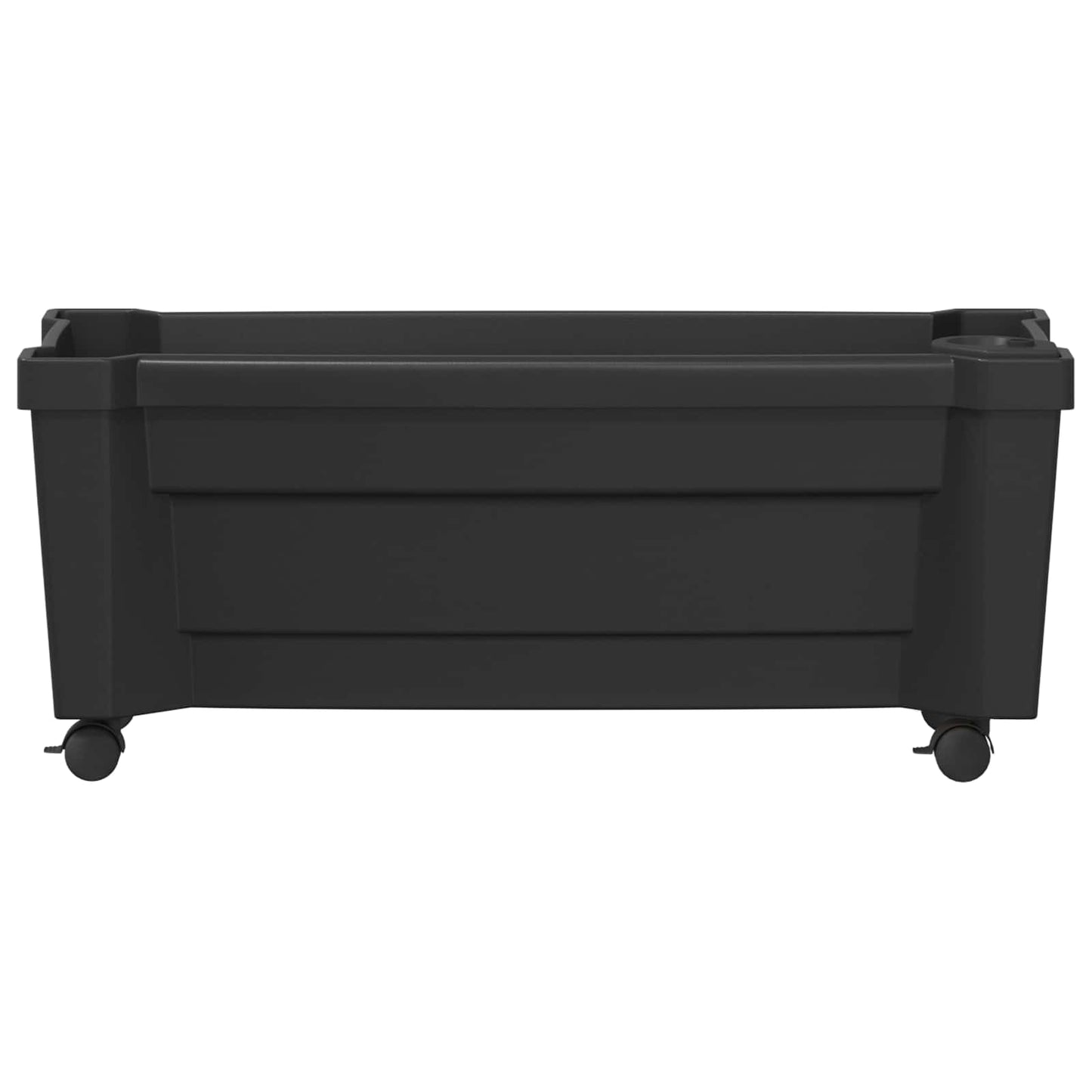 Calypso plantenbak met wielen Antracietkleurig 79 x 35 x 33 cm is nu te koop bij PeponiXL, paradijselijk wonen!