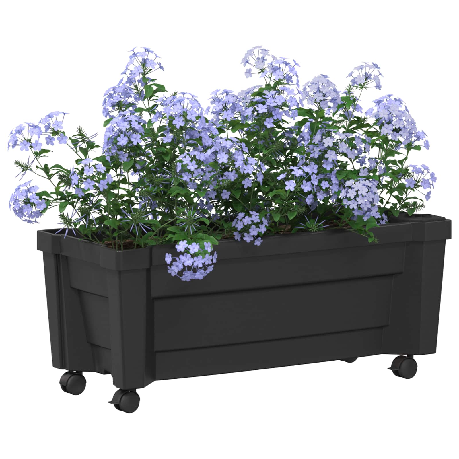 Calypso plantenbak met wielen Antracietkleurig 79 x 35 x 33 cm is nu te koop bij PeponiXL, paradijselijk wonen!