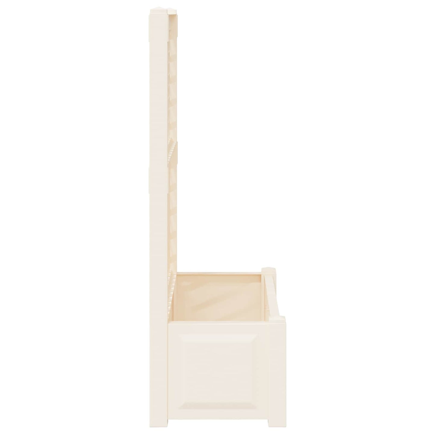 Grote plantenbak met trellis Wit 99,5 x 43 x 133,5 cm PP is nu te koop bij PeponiXL, paradijselijk wonen!