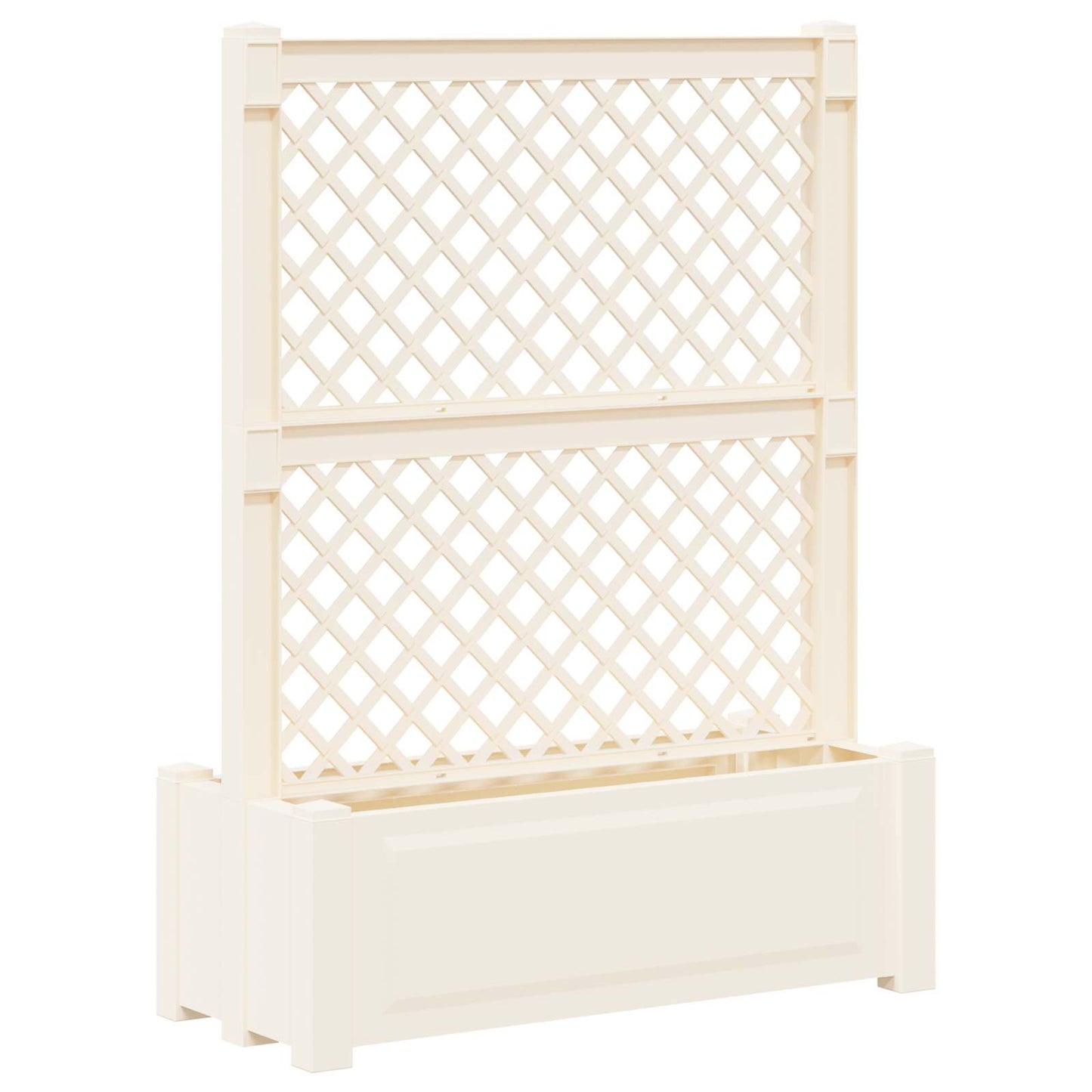 Grote planter met trellis Wit 99,5 x 43 x 133,5 PP is nu te koop bij PeponiXL, paradijselijk wonen!