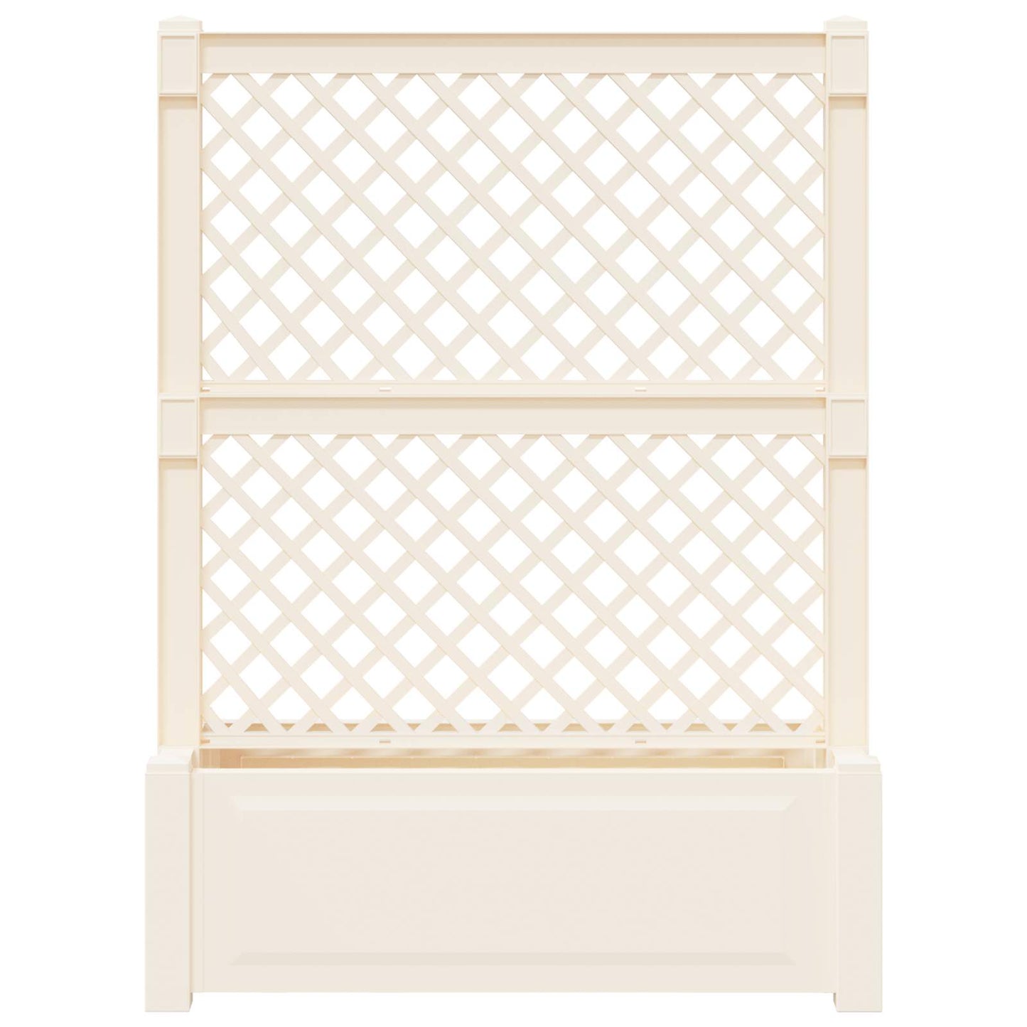 Grote planter met trellis Wit 99,5 x 43 x 133,5 PP is nu te koop bij PeponiXL, paradijselijk wonen!