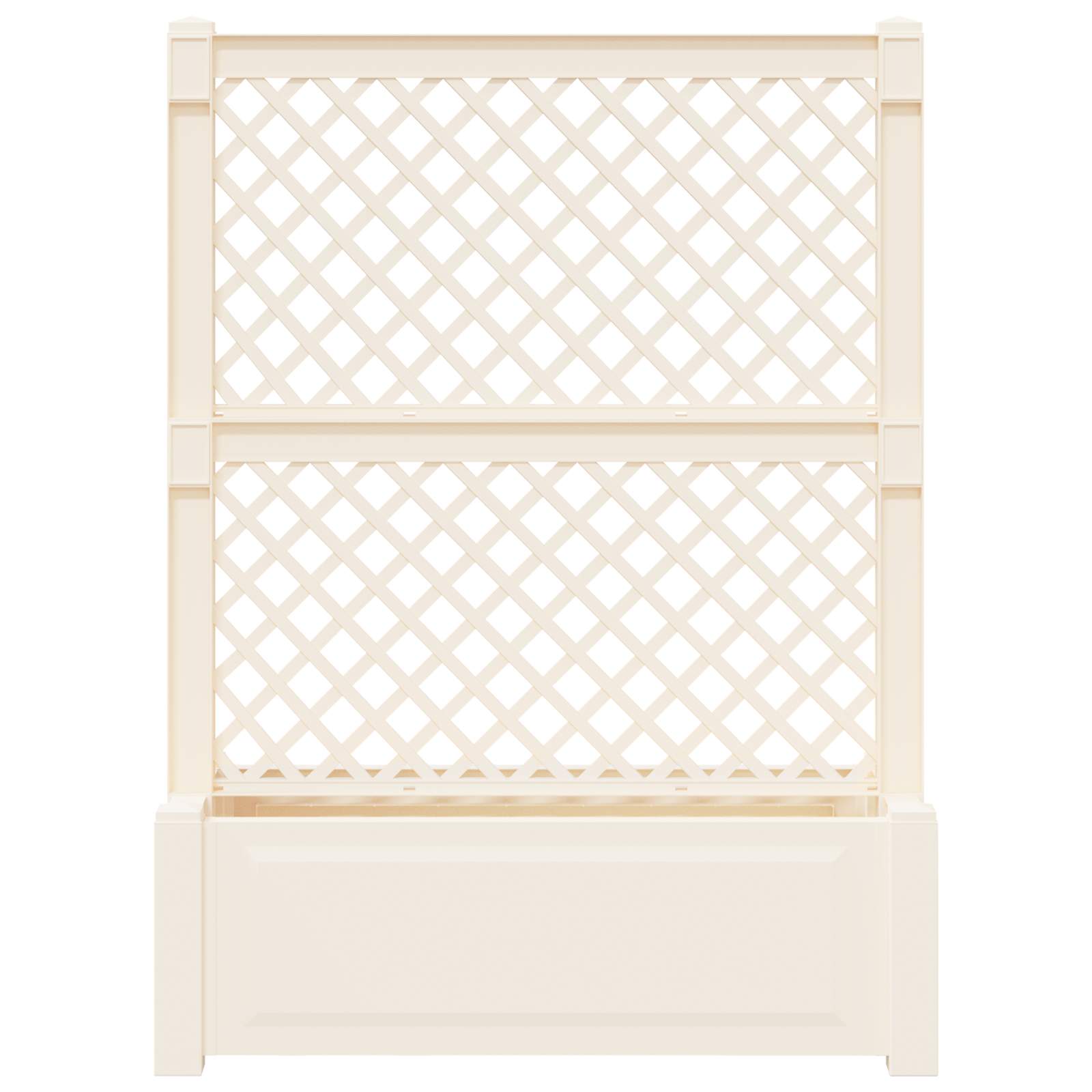 Grote planter met trellis Wit 99,5 x 43 x 133,5 PP is nu te koop bij PeponiXL, paradijselijk wonen!