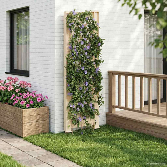 Trellis met Spike Wit 43 x 6 x 165 cm PP is nu te koop bij PeponiXL, paradijselijk wonen!