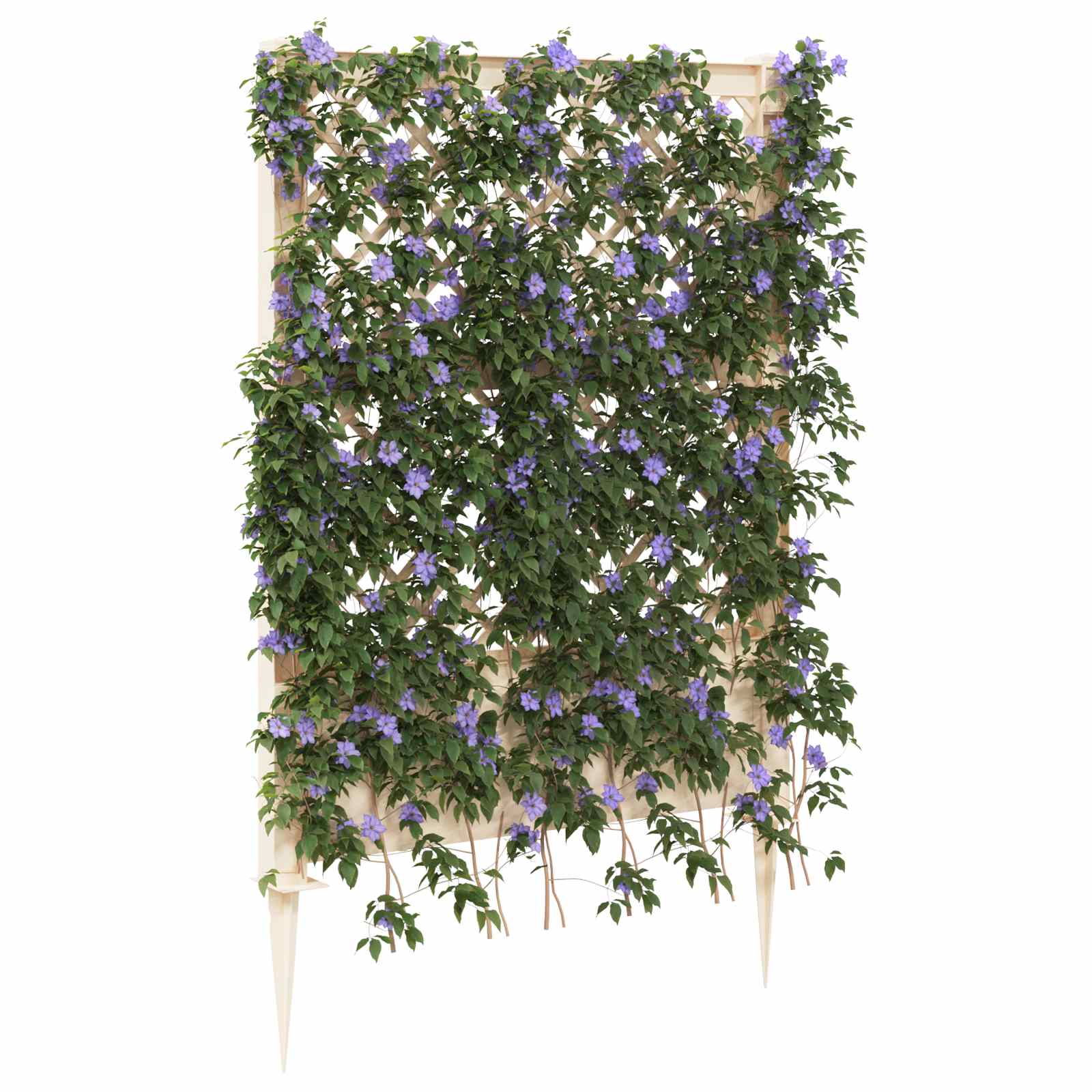 Trellis met Spike Wit 99 x 6 x 165 cm PP is nu te koop bij PeponiXL, paradijselijk wonen!
