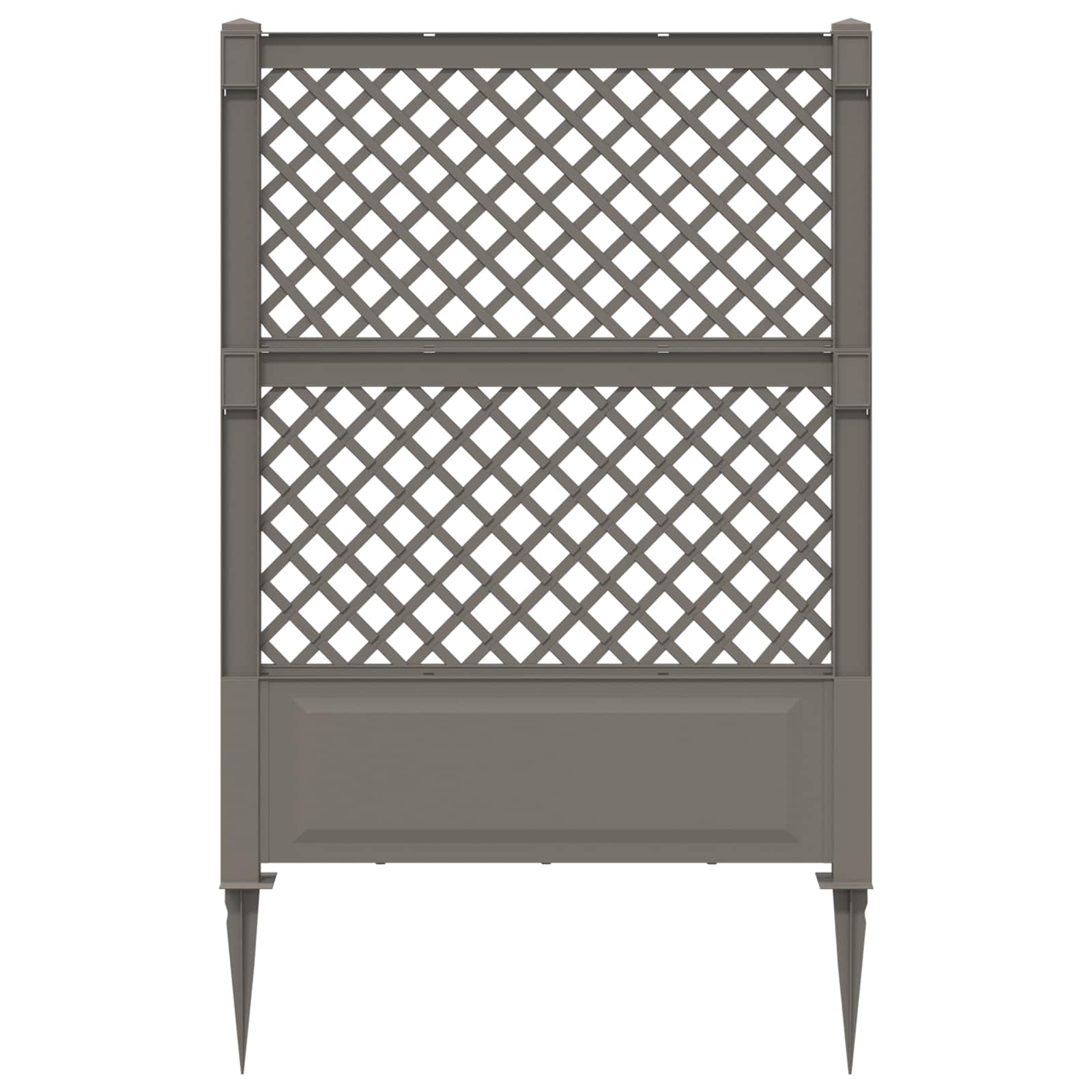 Trellis met Spike Grijs 99 x 6 x 165 cm PP is nu te koop bij PeponiXL, paradijselijk wonen!