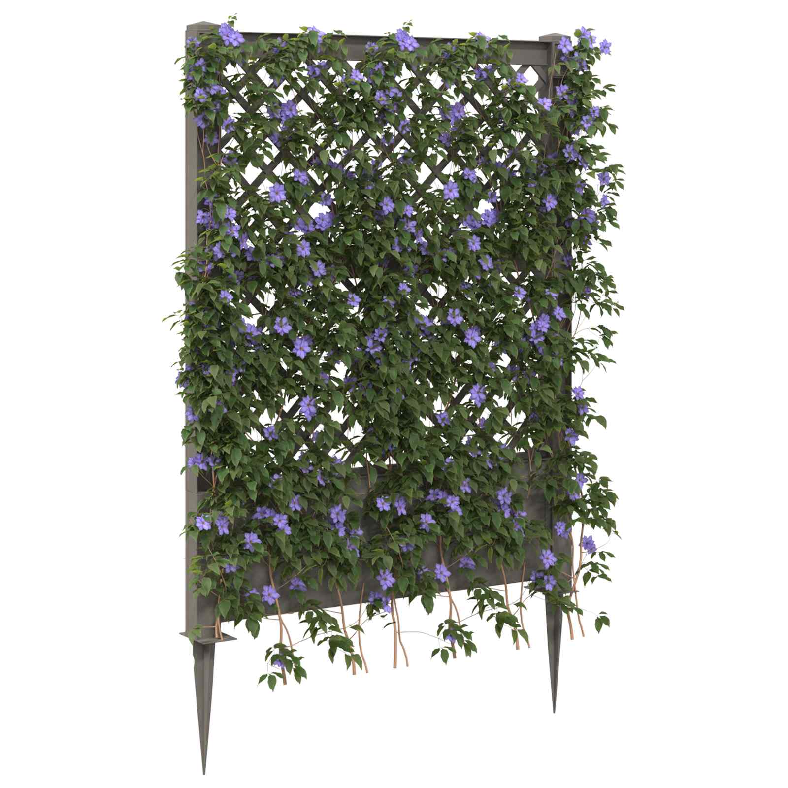 Trellis met Spike Grijs 99 x 6 x 165 cm PP is nu te koop bij PeponiXL, paradijselijk wonen!