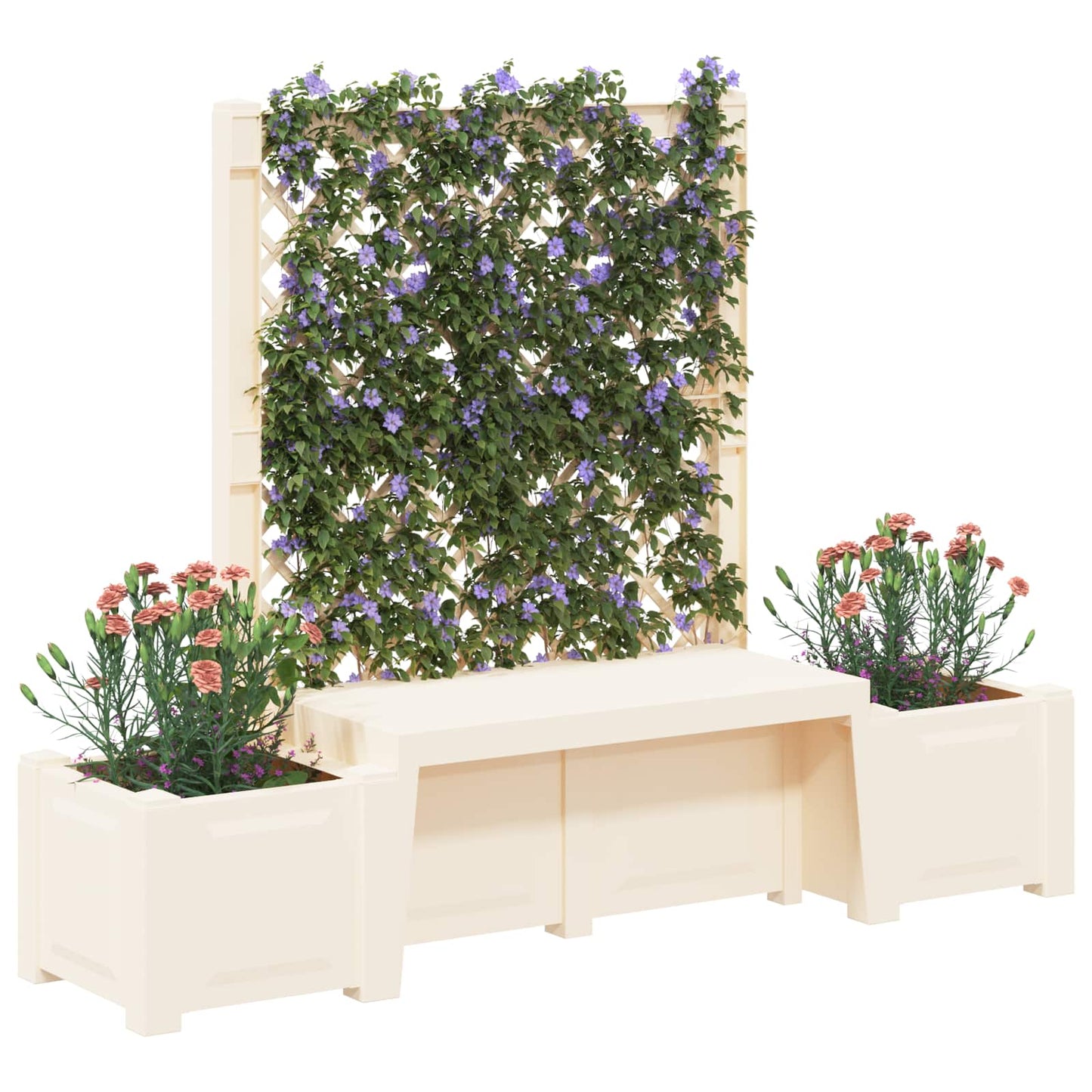 Tuinstoel Kopenhagen Wit 173 x 49 x 135,5 cm PP is nu te koop bij PeponiXL, paradijselijk wonen!
