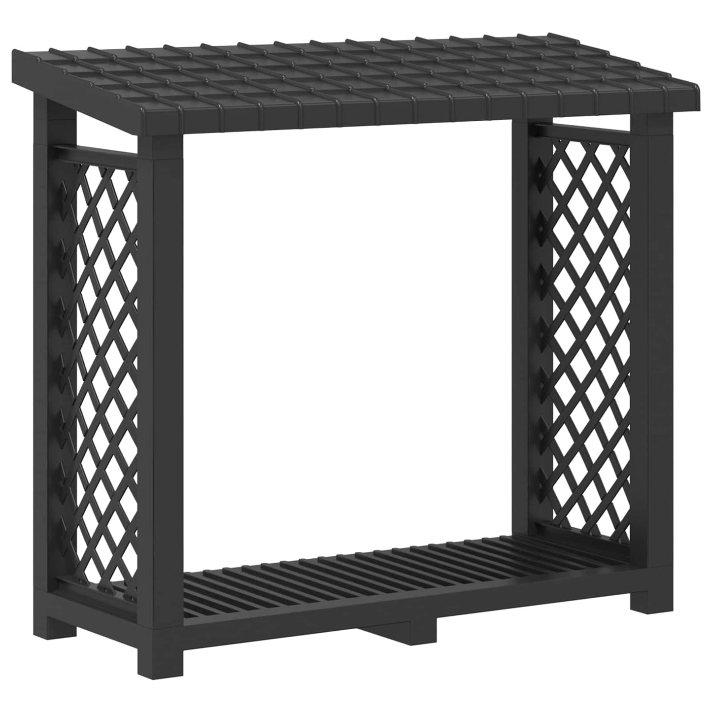 Brandhoutrek 114 x 46 x 101 cm PP Antraciet is nu te koop bij PeponiXL, paradijselijk wonen!