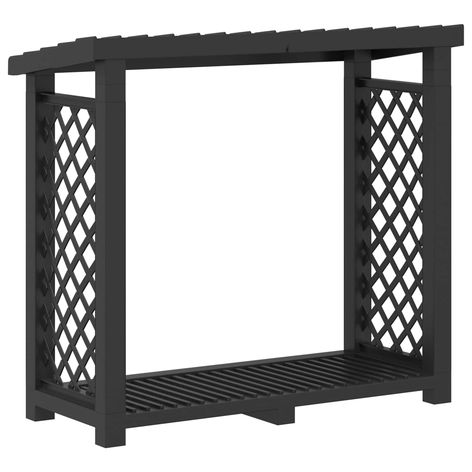 Brandhoutrek 114 x 46 x 101 cm PP Antraciet is nu te koop bij PeponiXL, paradijselijk wonen!