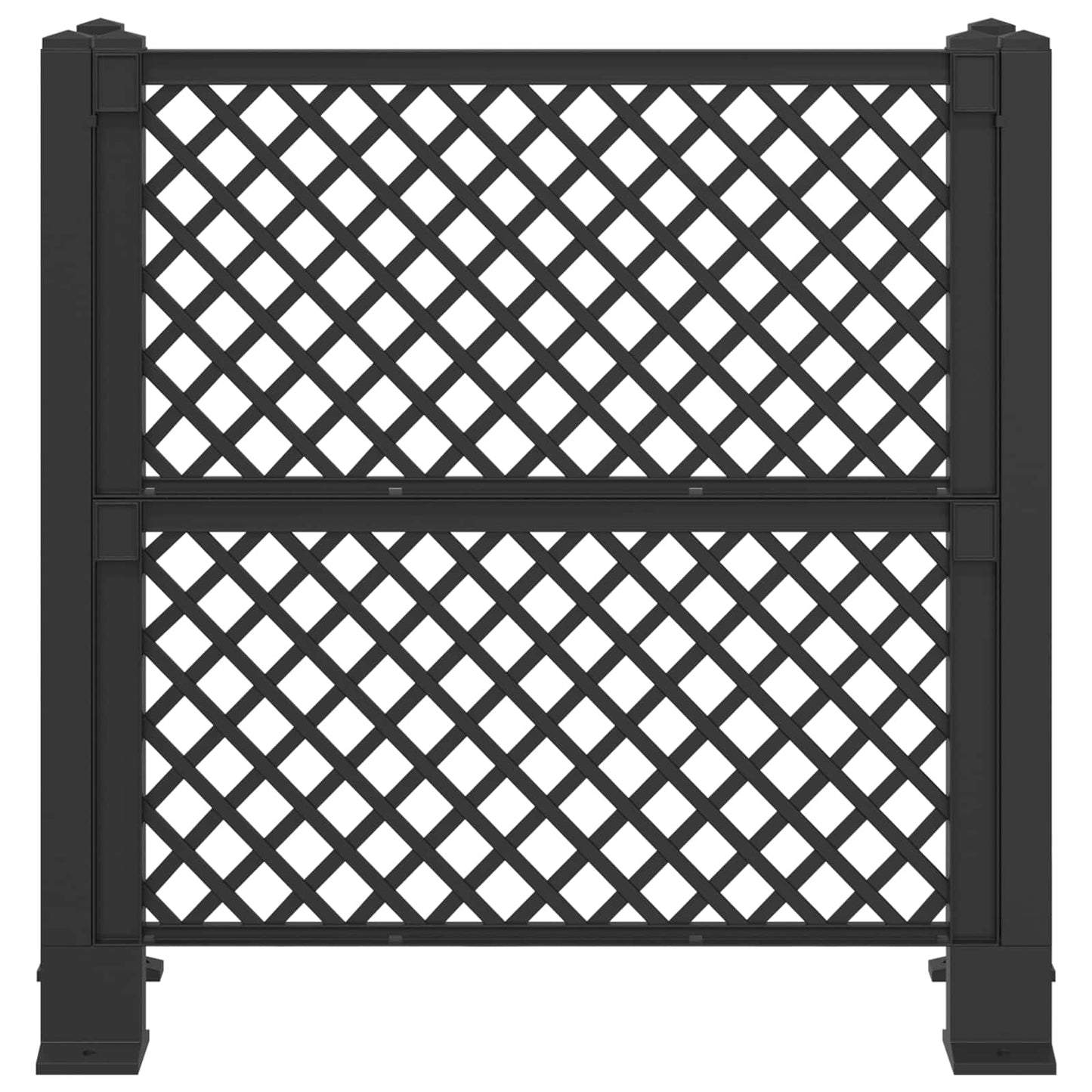 Vuilnisbak Trellis Antracietkleurig 123 x 47 x 114 cm PP is nu te koop bij PeponiXL, paradijselijk wonen!