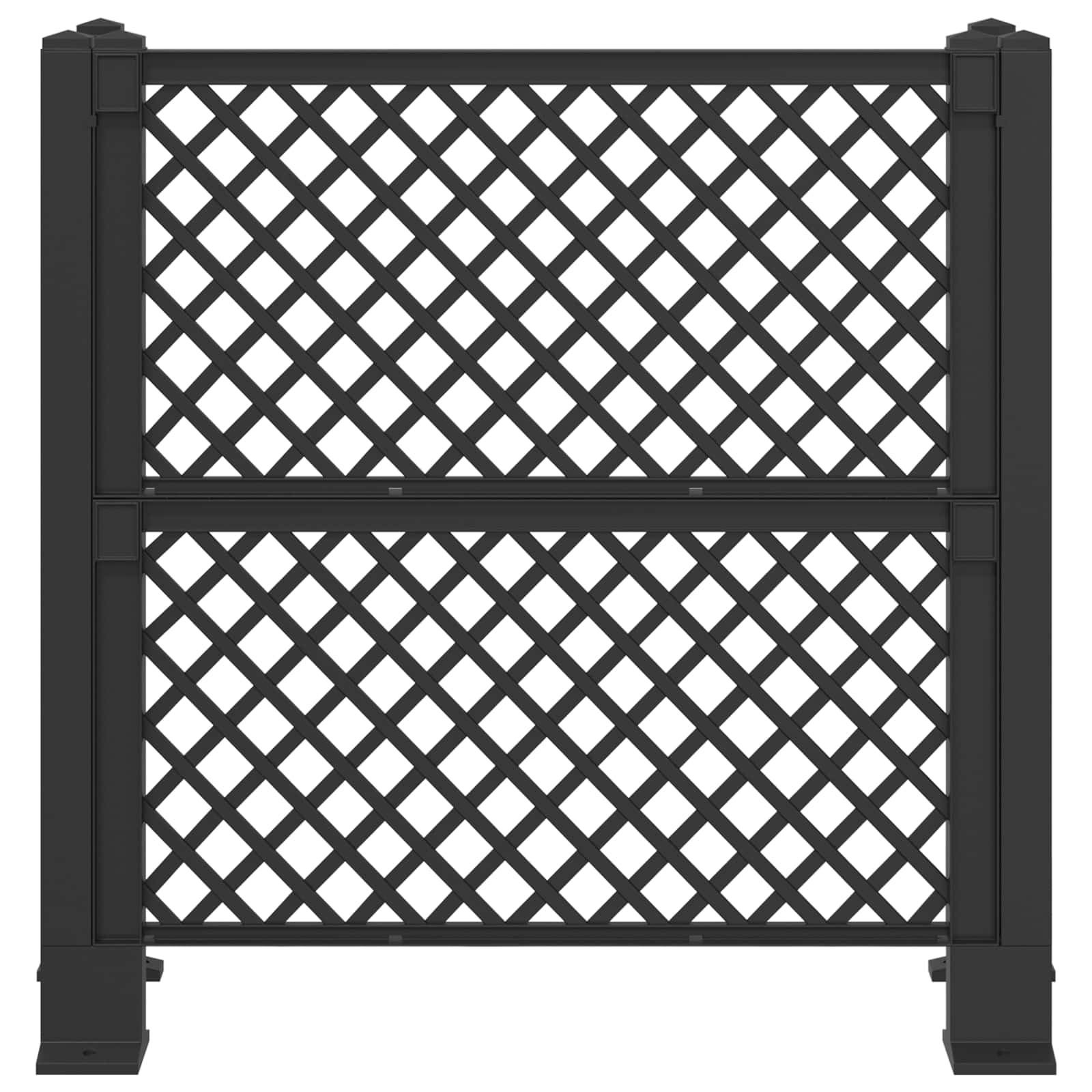 Vuilnisbak Trellis Antracietkleurig 123 x 47 x 114 cm PP is nu te koop bij PeponiXL, paradijselijk wonen!