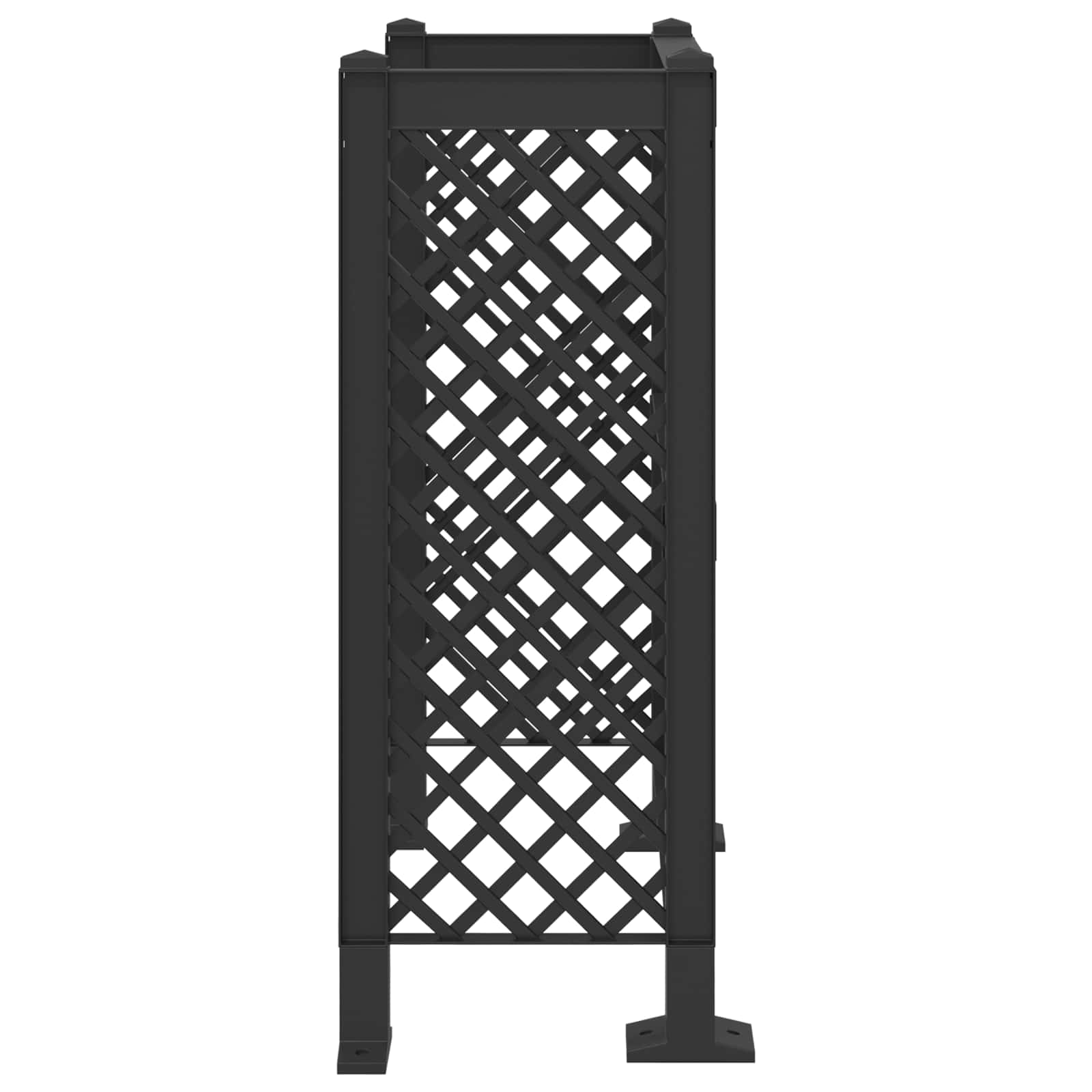 Vuilnisbak Trellis Antracietkleurig 123 x 47 x 114 cm PP is nu te koop bij PeponiXL, paradijselijk wonen!