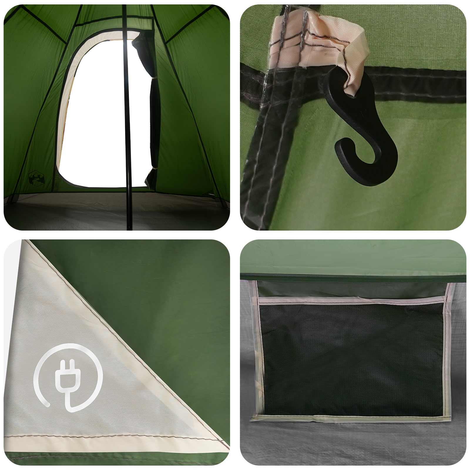 3-persoons Groen 185T Polyester met PU Coating is nu te koop bij PeponiXL, paradijselijk wonen!