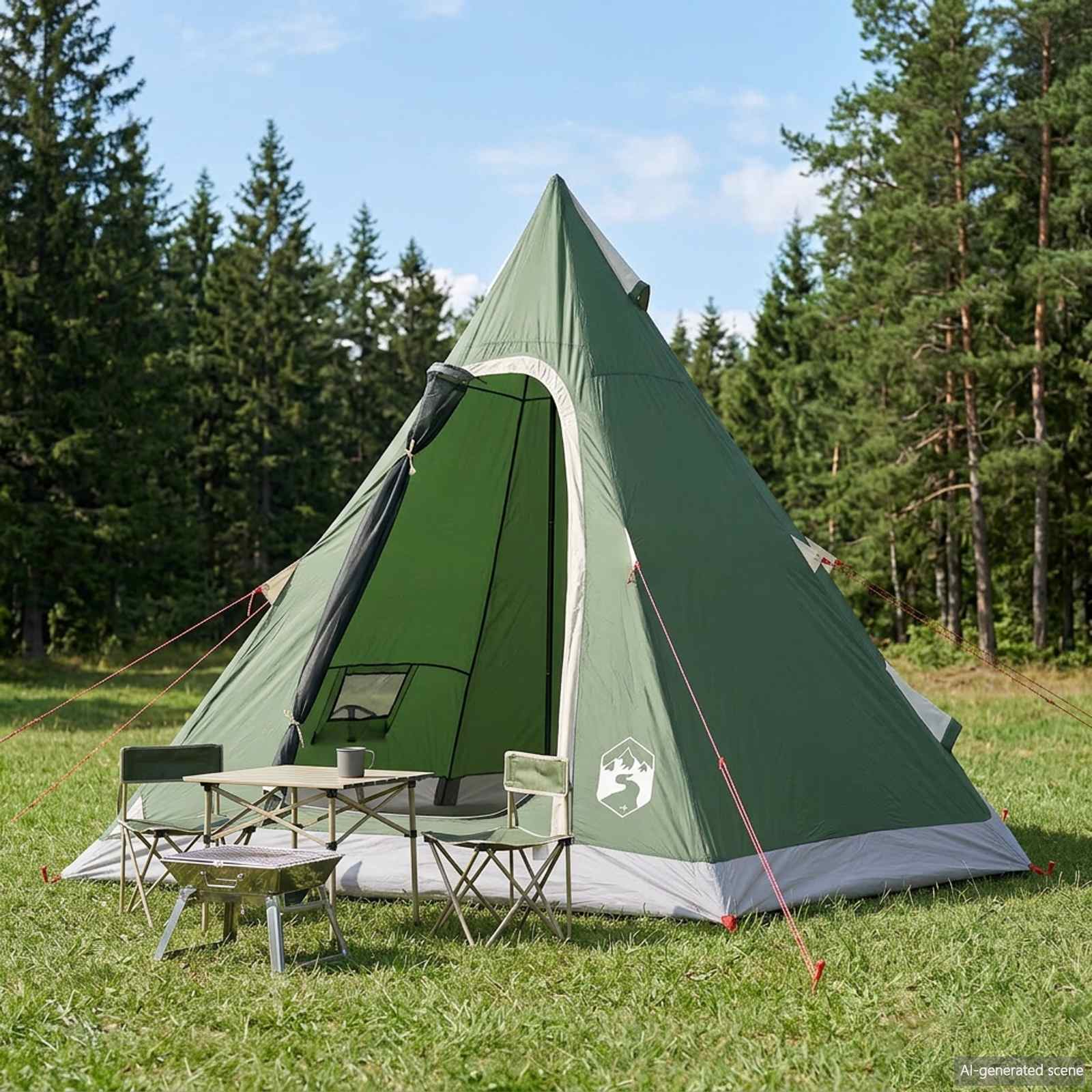 3-persoons Groen 185T Polyester met PU Coating is nu te koop bij PeponiXL, paradijselijk wonen!
