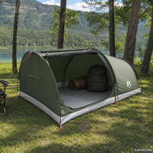 Hiking Tent Waterdicht 2-persoons Legergroen is nu te koop bij PeponiXL, paradijselijk wonen!