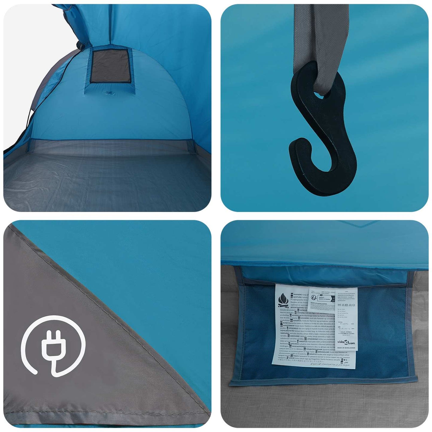 Hiking Tent Waterdicht 1-persoons Blauw is nu te koop bij PeponiXL, paradijselijk wonen!