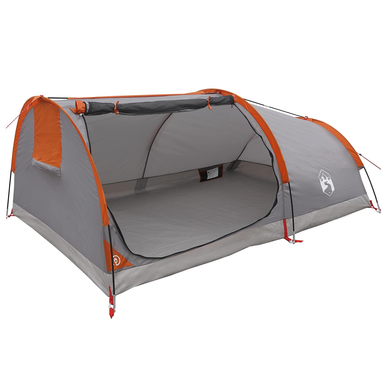 Hiking Tent Waterdicht 1-persoons Grijs en Oranje is nu te koop bij PeponiXL, paradijselijk wonen!