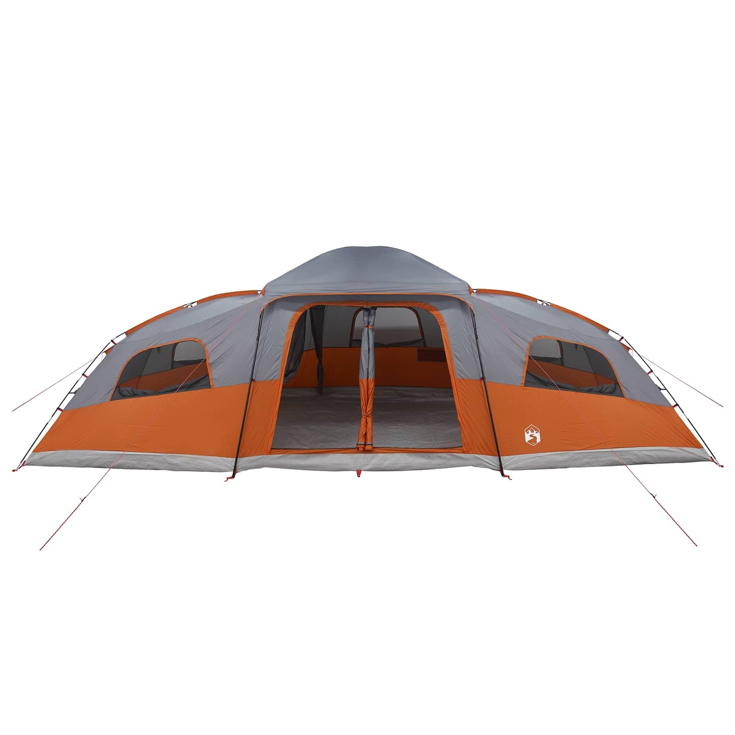 Gezinstent met regenzeil waterdicht 18-persoons Grijs en Oranje is nu te koop bij PeponiXL, paradijselijk wonen!