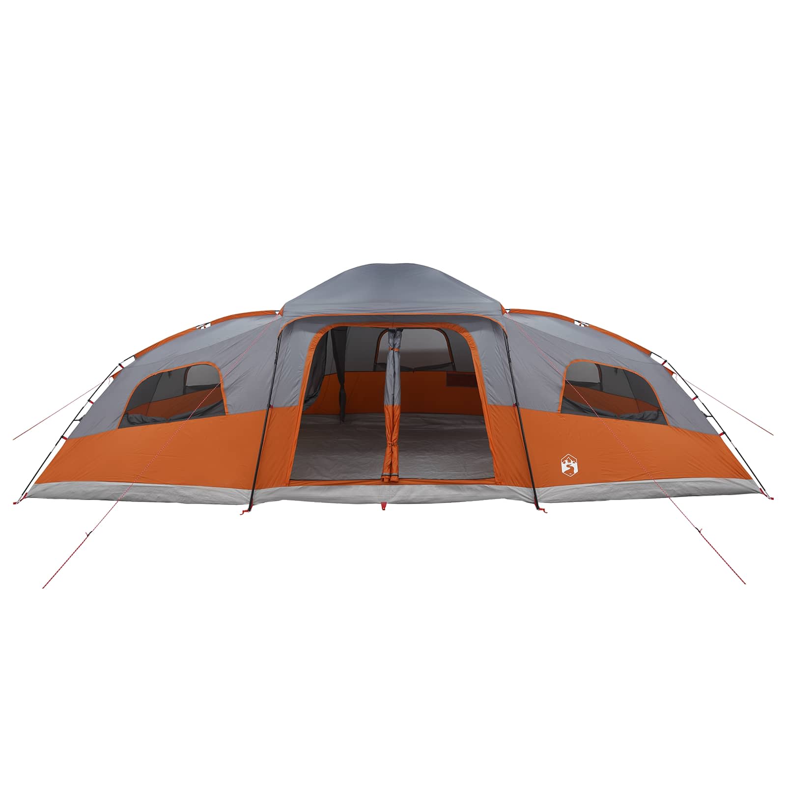 Gezinstent met regenzeil waterdicht 18-persoons Grijs en Oranje is nu te koop bij PeponiXL, paradijselijk wonen!