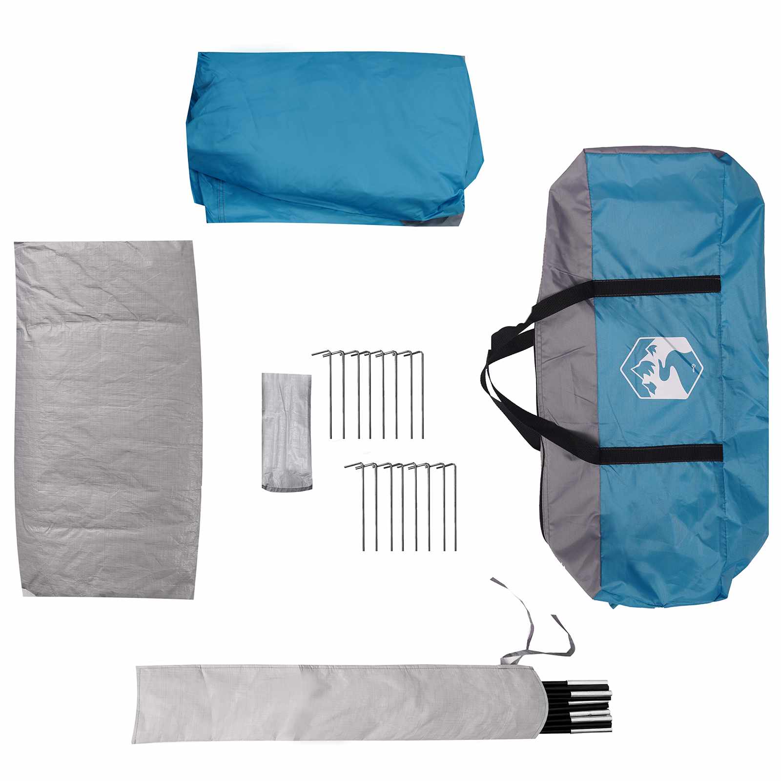 Tunnel Tent met Waterdichte Regenhoes 10-persoons Blauw is nu te koop bij PeponiXL, paradijselijk wonen!