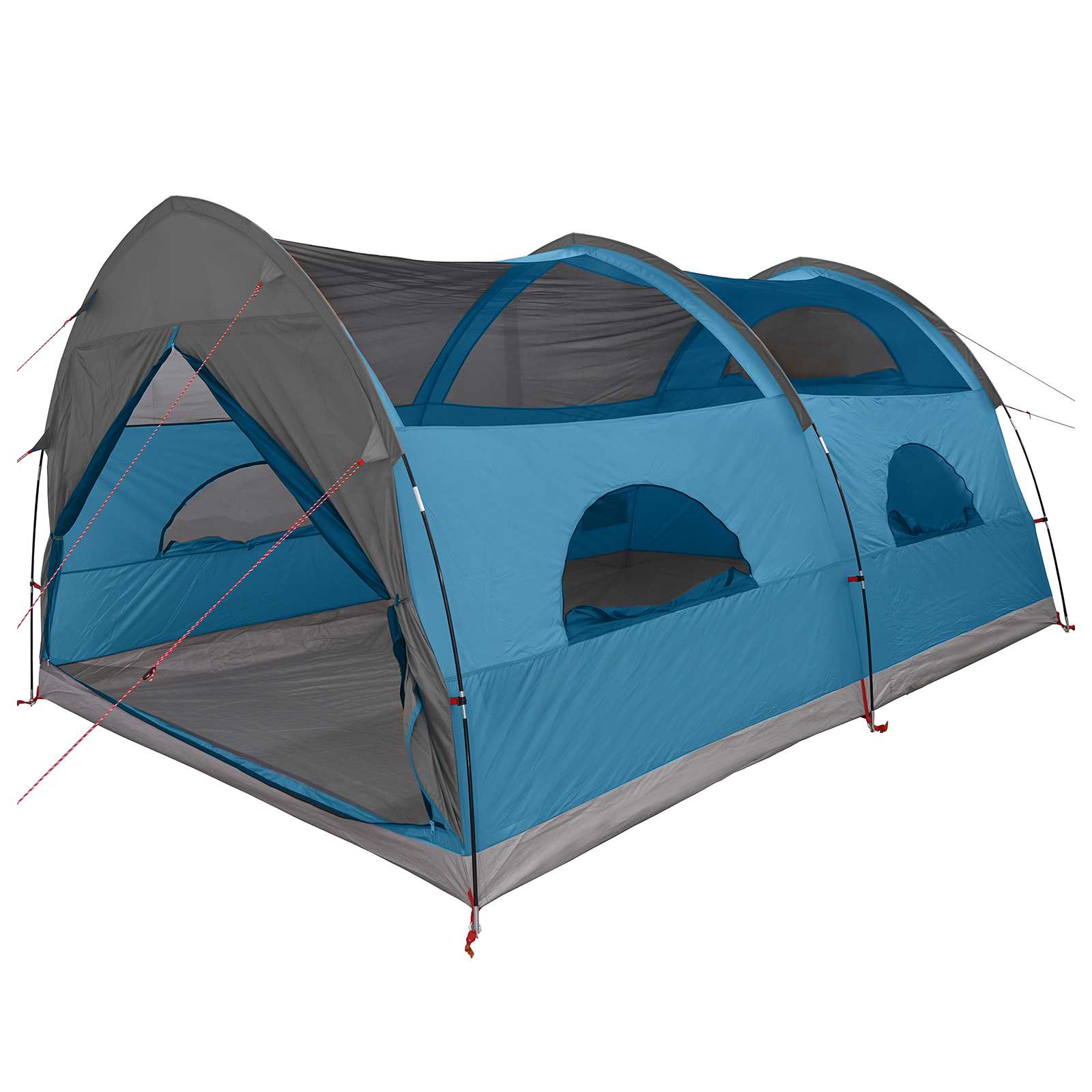 Tunnel Tent met Waterdichte Regenhoes 10-persoons Blauw is nu te koop bij PeponiXL, paradijselijk wonen!