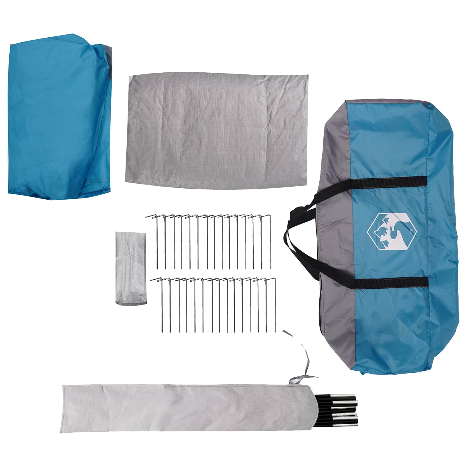 Gezinstent met regenzeil waterdicht 9-persoons Blauw is nu te koop bij PeponiXL, paradijselijk wonen!