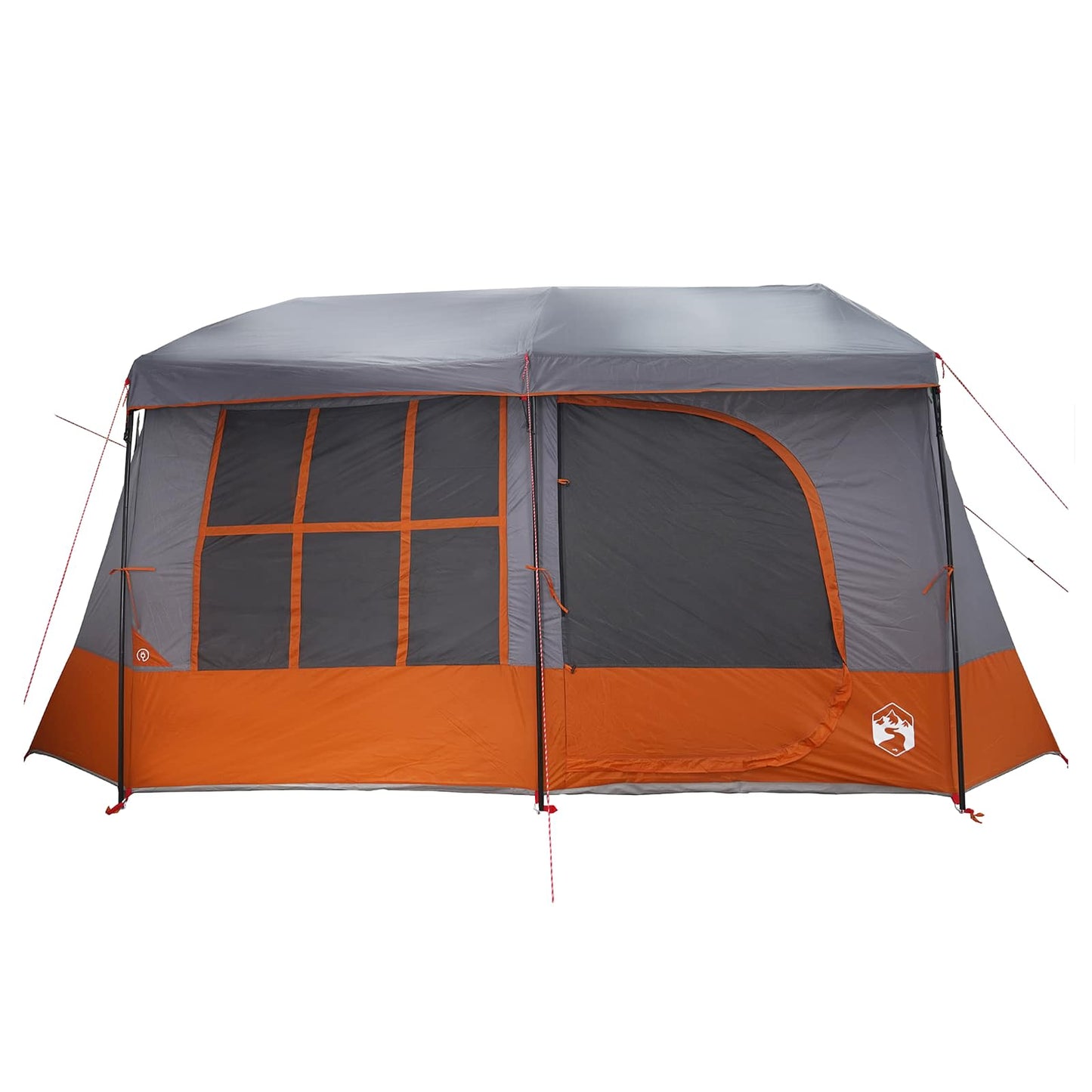Gezinstent met regenzeil waterdicht 9-persoons Grijs en Oranje is nu te koop bij PeponiXL, paradijselijk wonen!