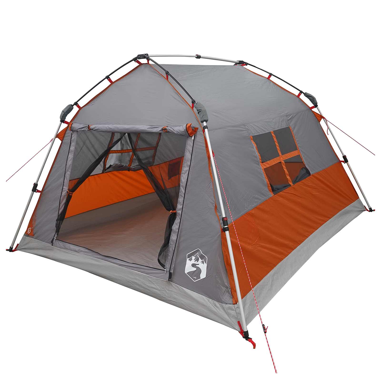 Instant Tent Water-resistant 3-persoons Grijs en Oranje is nu te koop bij PeponiXL, paradijselijk wonen!