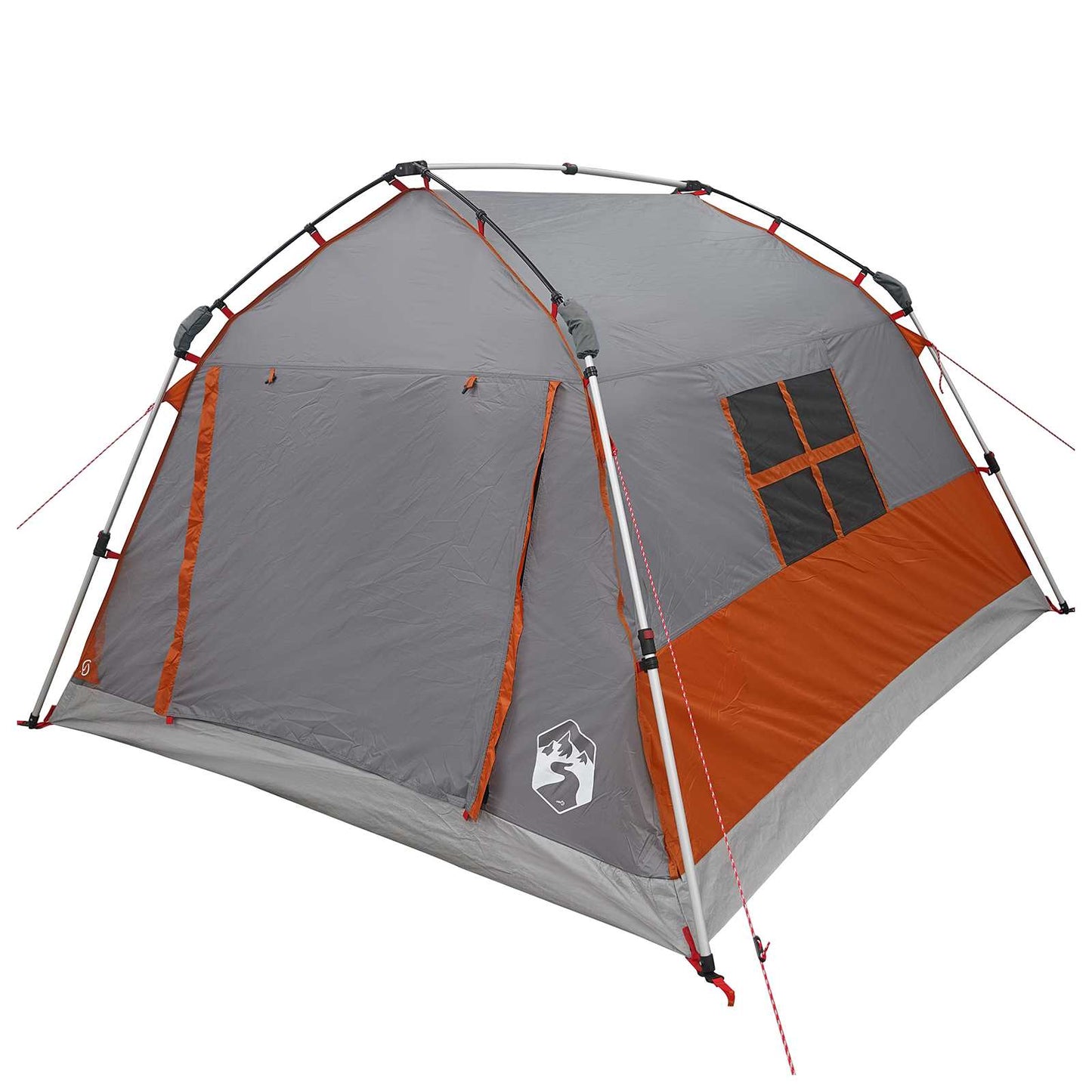 Instant Tent Water-resistant 3-persoons Grijs en Oranje is nu te koop bij PeponiXL, paradijselijk wonen!