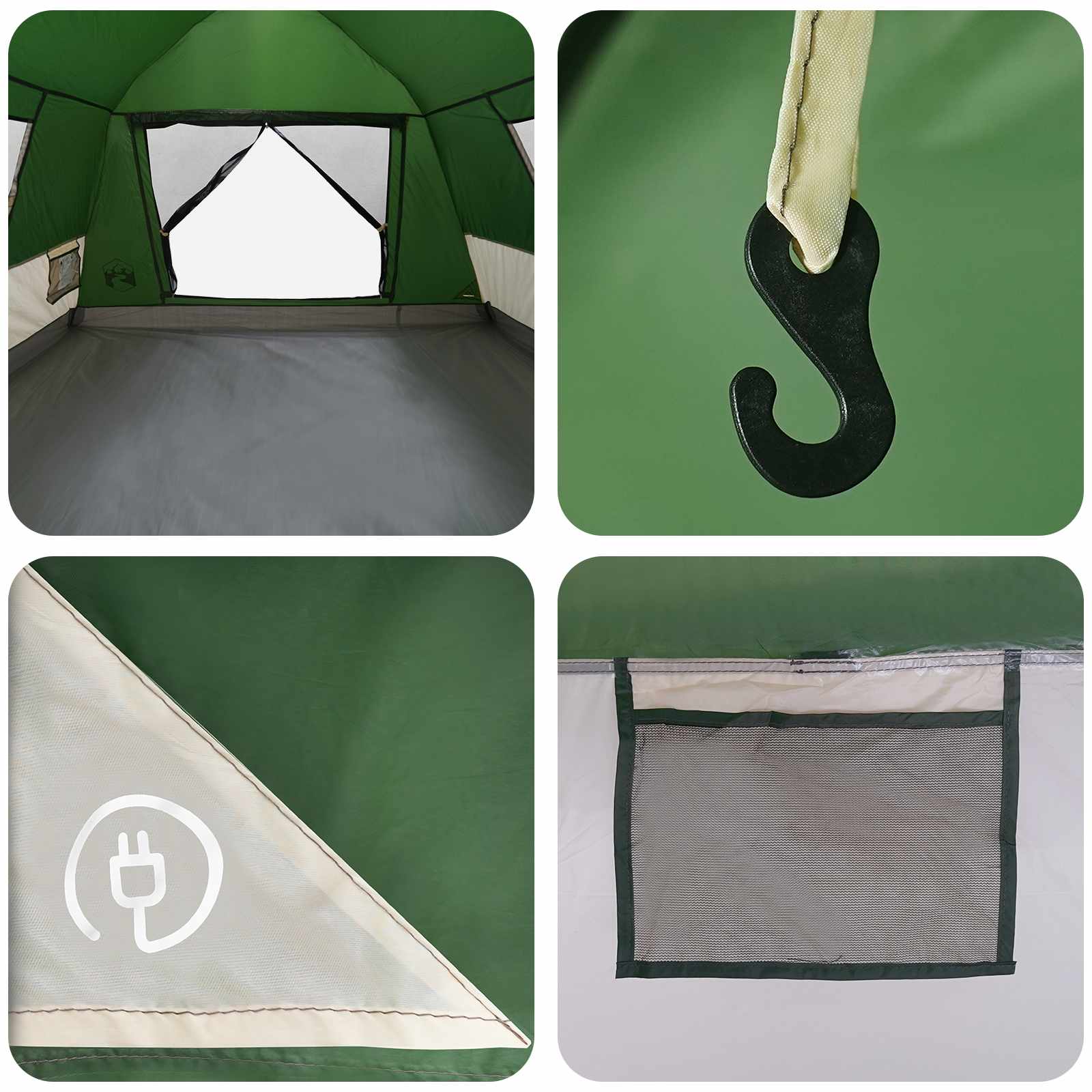 Instant Tent Water-resistant 4-persoons Groen is nu te koop bij PeponiXL, paradijselijk wonen!