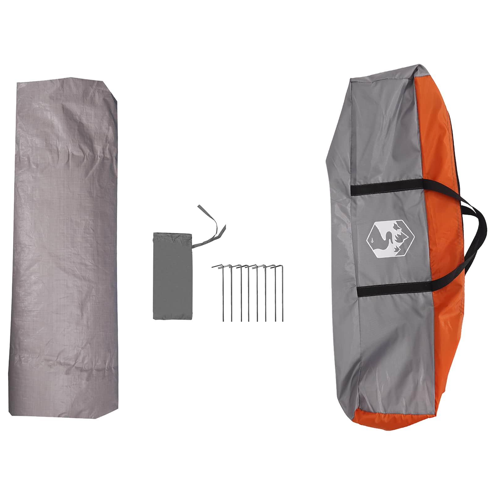 Instant Tent Water-resistant 4-persoons Grijs en Oranje is nu te koop bij PeponiXL, paradijselijk wonen!