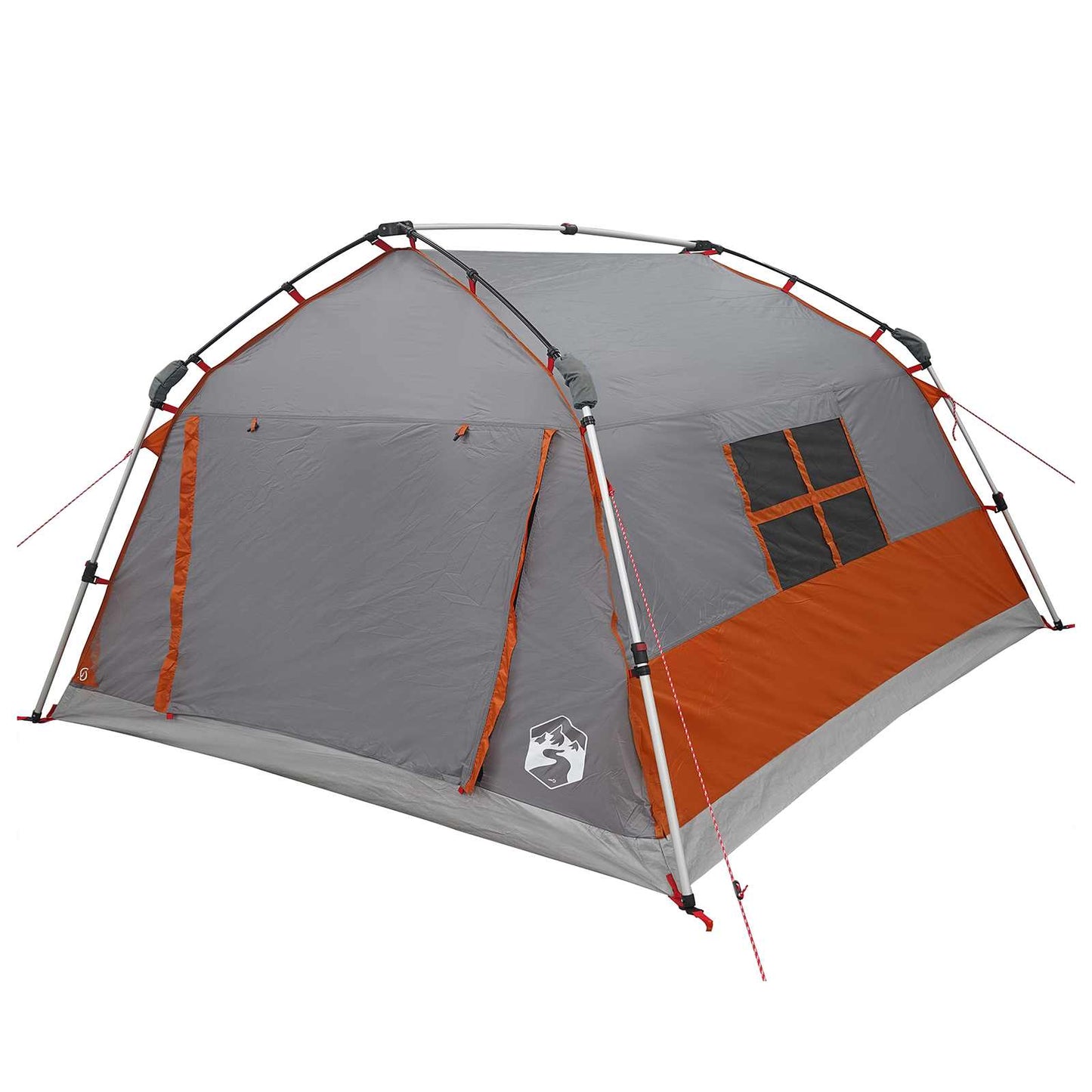Instant Tent Water-resistant 4-persoons Grijs en Oranje is nu te koop bij PeponiXL, paradijselijk wonen!