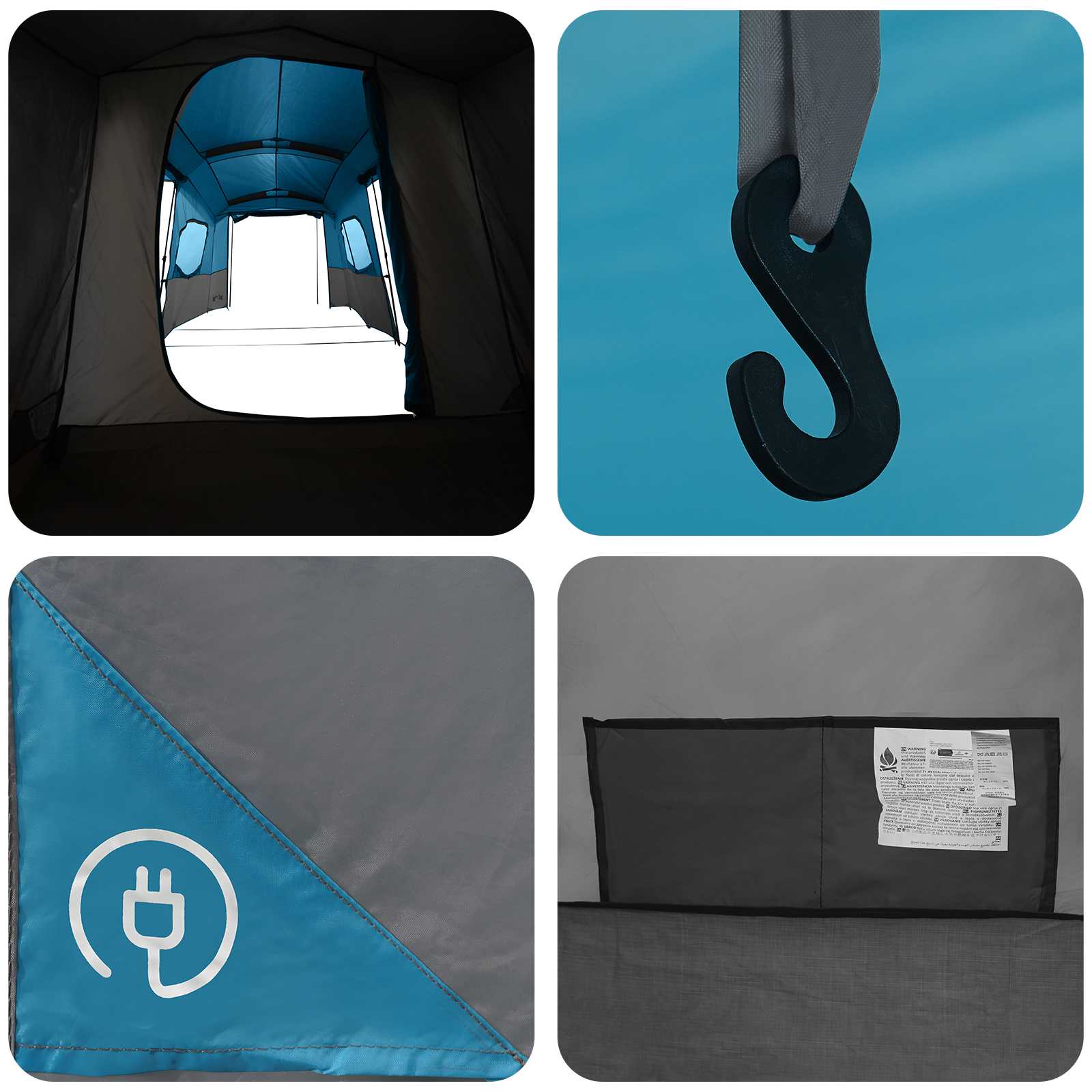 3-persoons 3-persoons Blauw 185T Polyester met PU Coating is nu te koop bij PeponiXL, paradijselijk wonen!