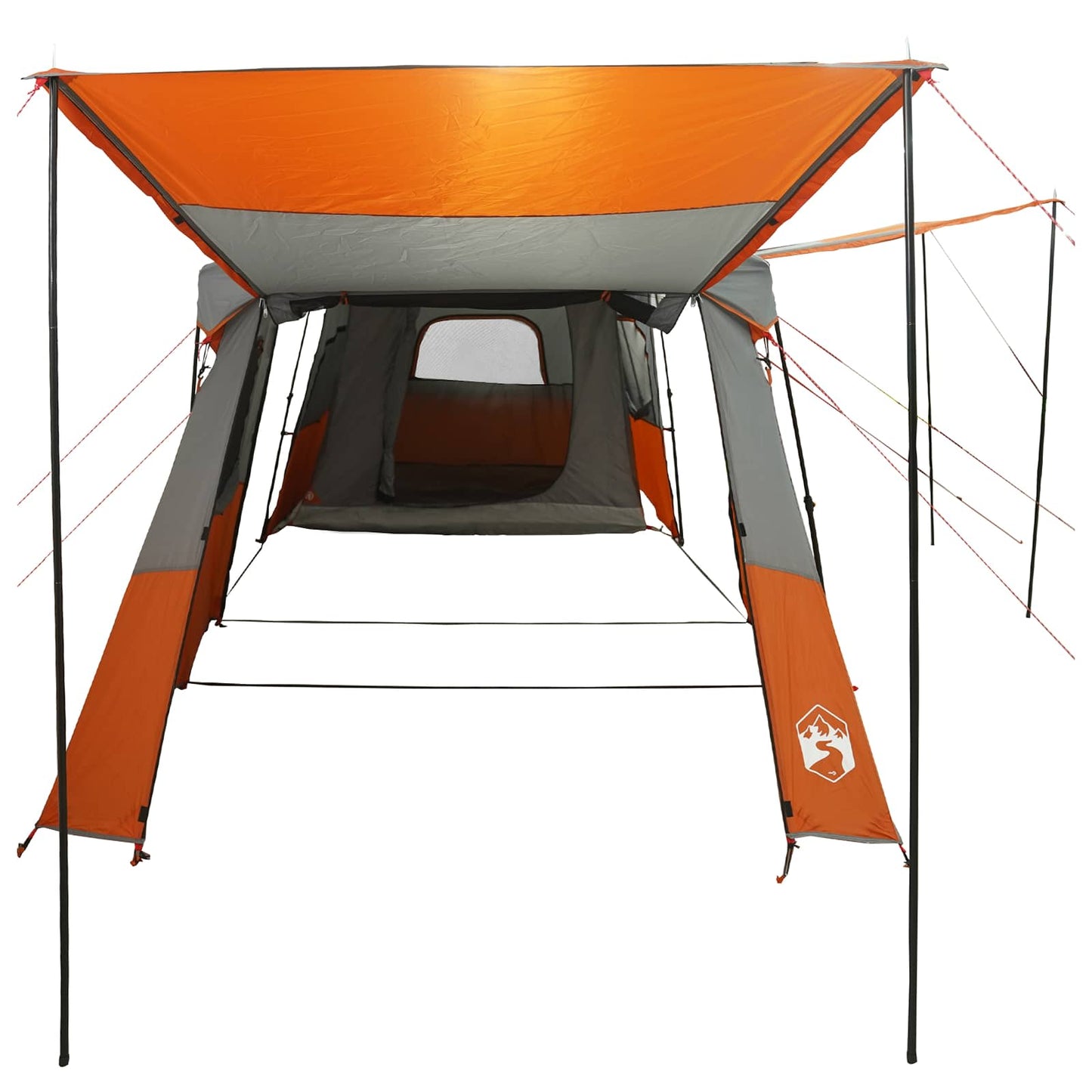3-persoons Grijs en Oranje 185T Polyester met PU Coating is nu te koop bij PeponiXL, paradijselijk wonen!