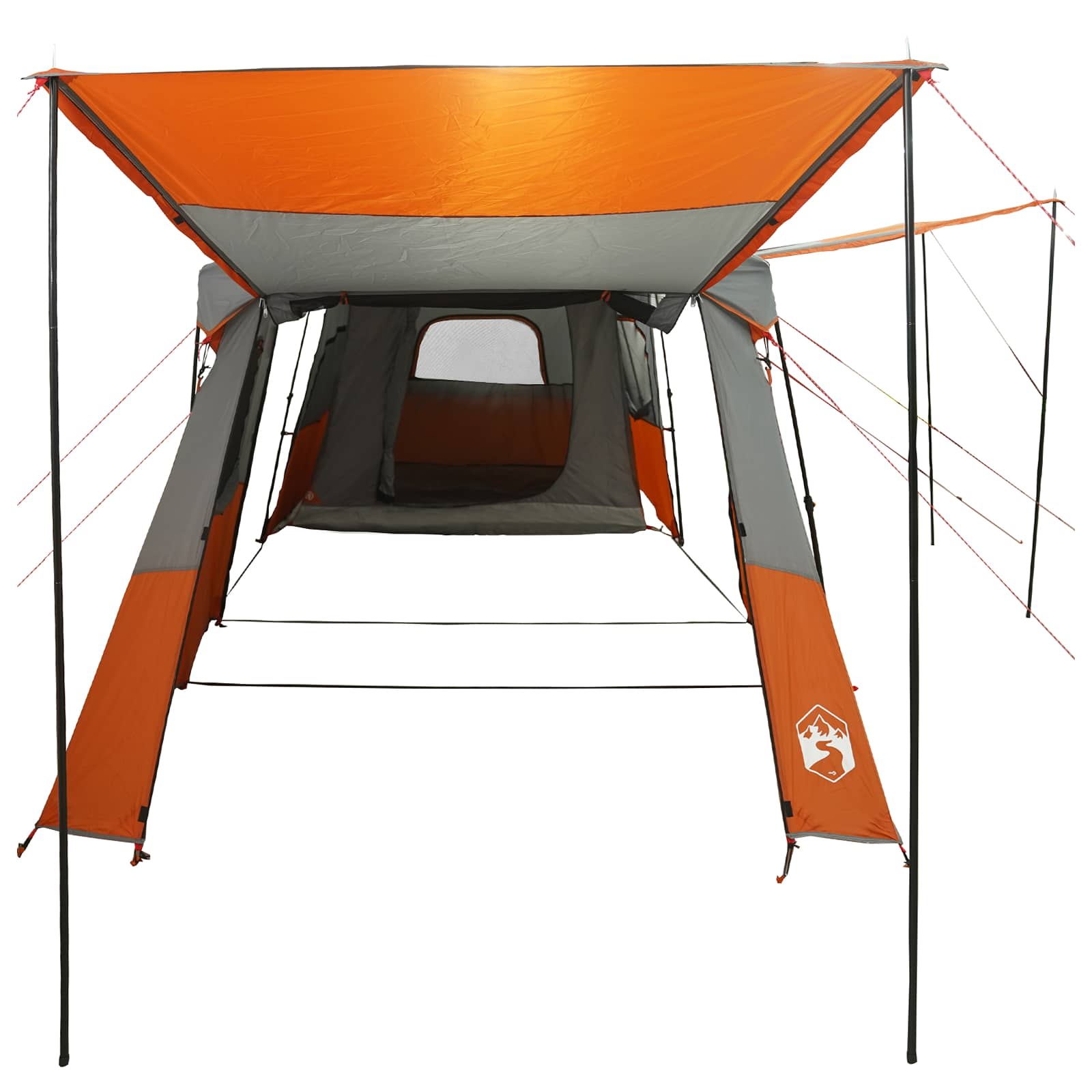 3-persoons Grijs en Oranje 185T Polyester met PU Coating is nu te koop bij PeponiXL, paradijselijk wonen!