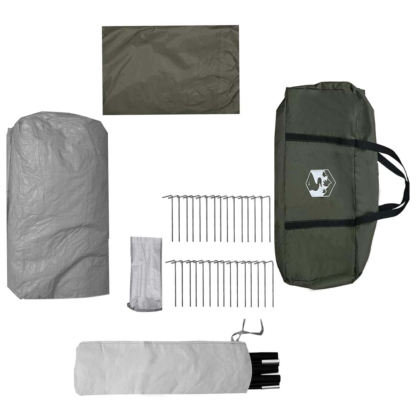 3-persoons 3-persoons Legergroen 185T Polyester met PU Coating is nu te koop bij PeponiXL, paradijselijk wonen!