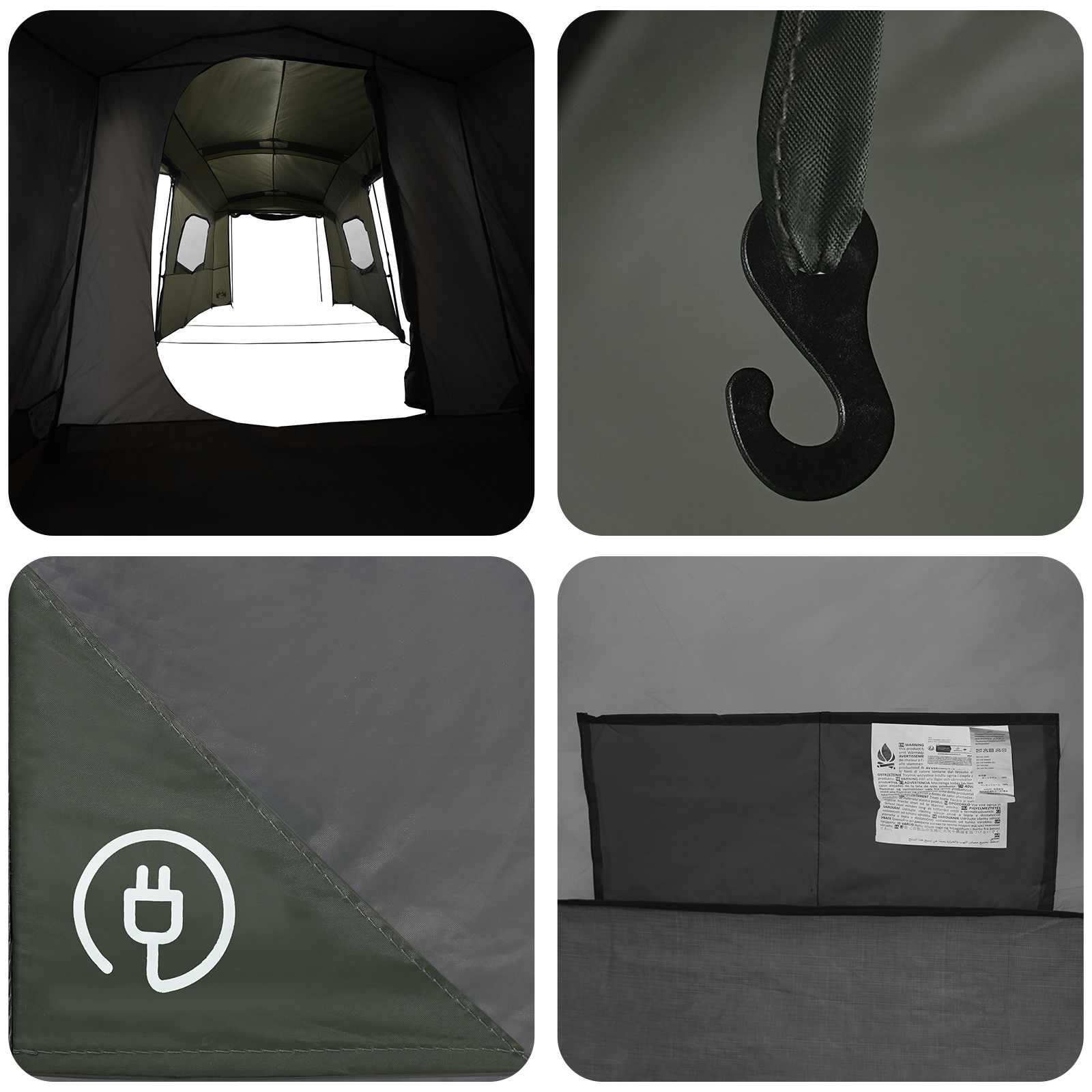3-persoons 3-persoons Legergroen 185T Polyester met PU Coating is nu te koop bij PeponiXL, paradijselijk wonen!