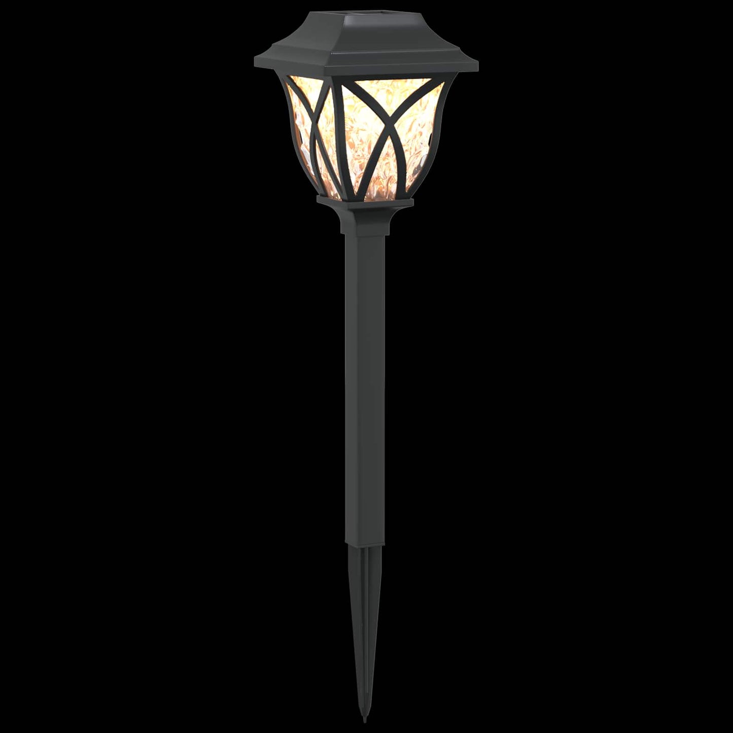 Buitenzonne-lampen met grondpin 6 pcs Warmwit 42 cm PP
