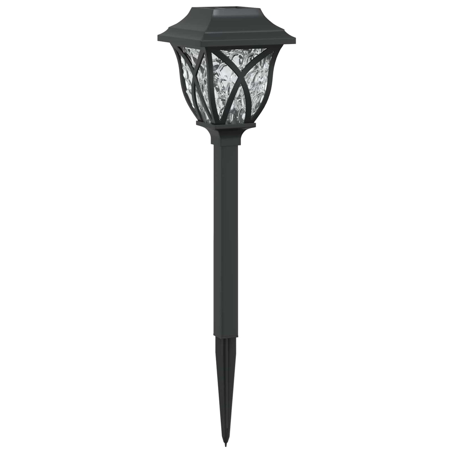 Buitenzonne-lampen met grondpin 24 pcs Warmwit 42 cm PP