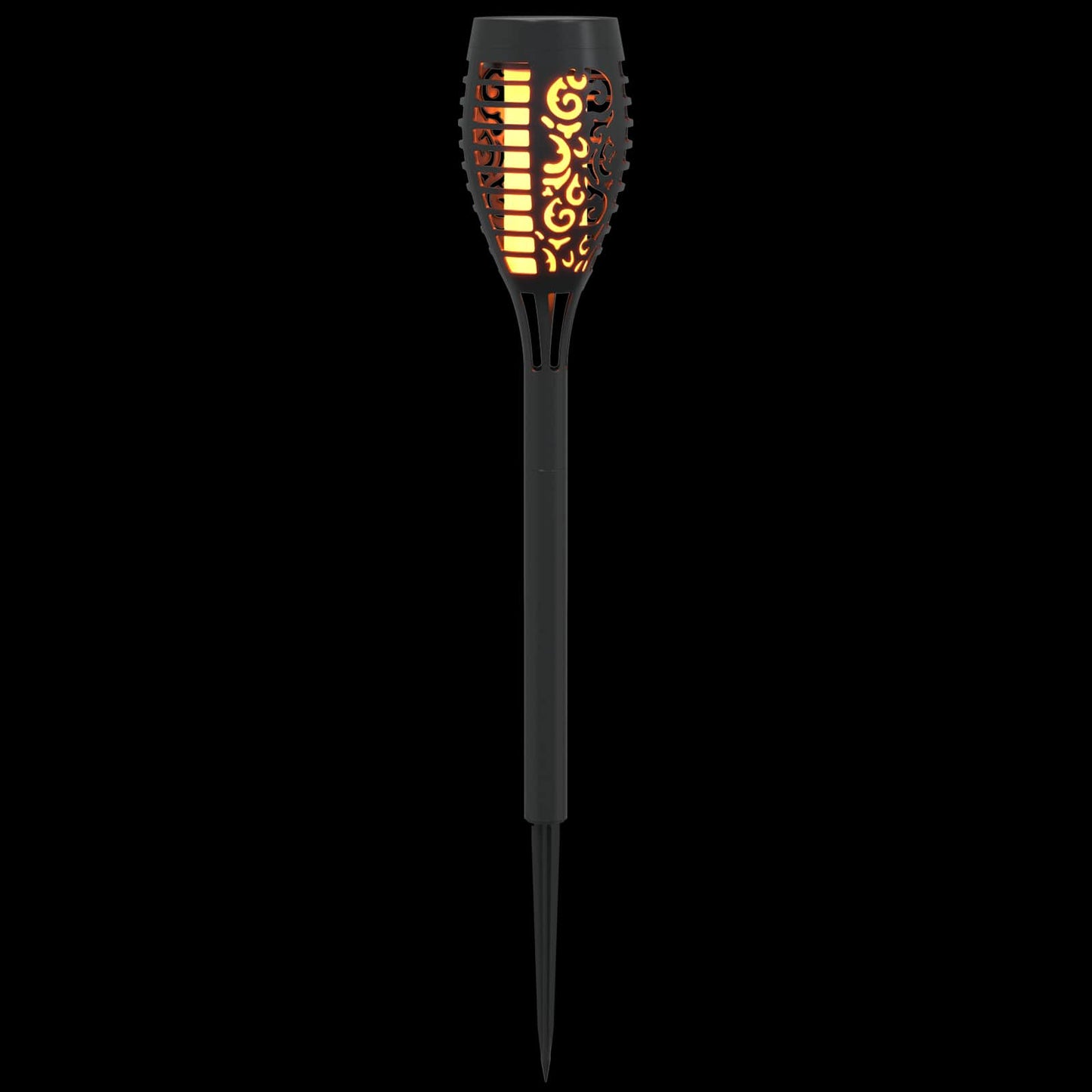 Buitenzonne-lampen met grondpin 6 pcs Warmwit 47,5 cm ABS