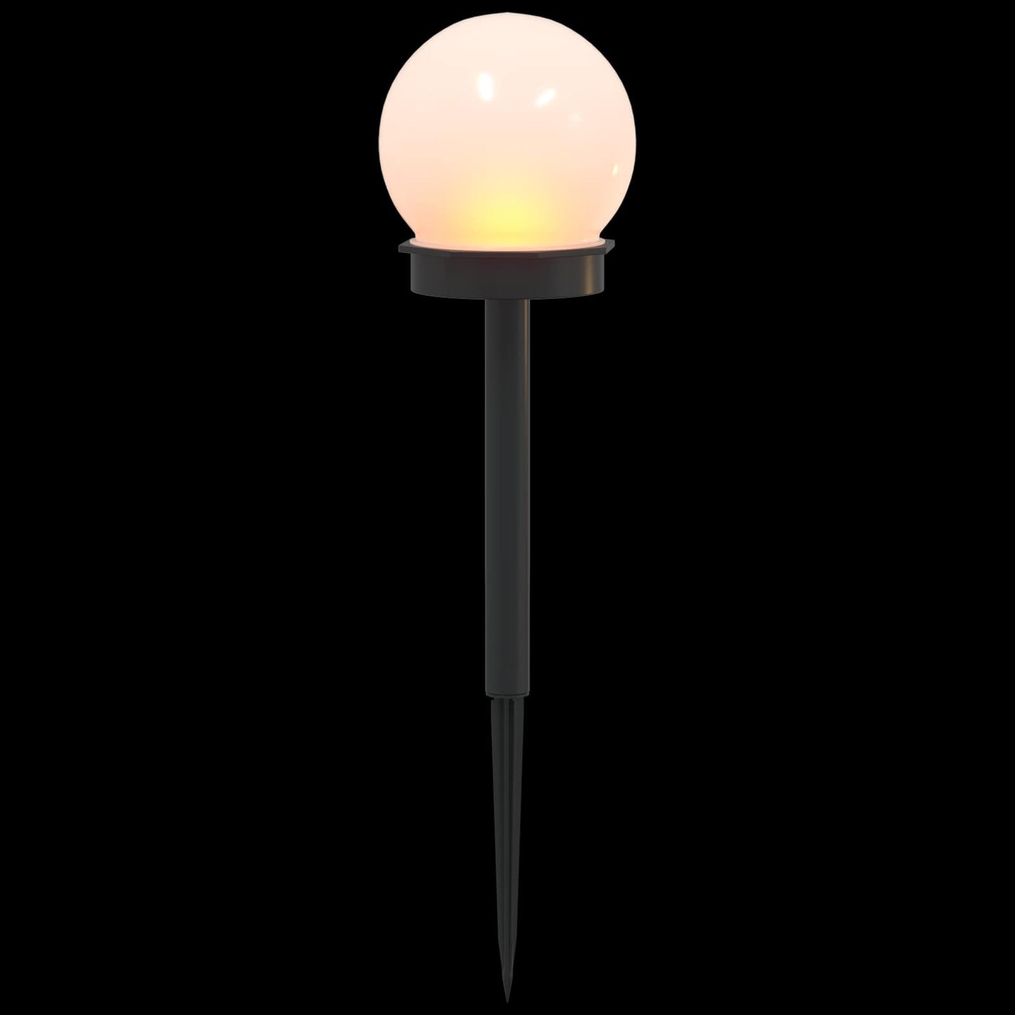 Buitenzonne-lampen met grondpin 8 pcs Warmwit 38,5 cm ABS