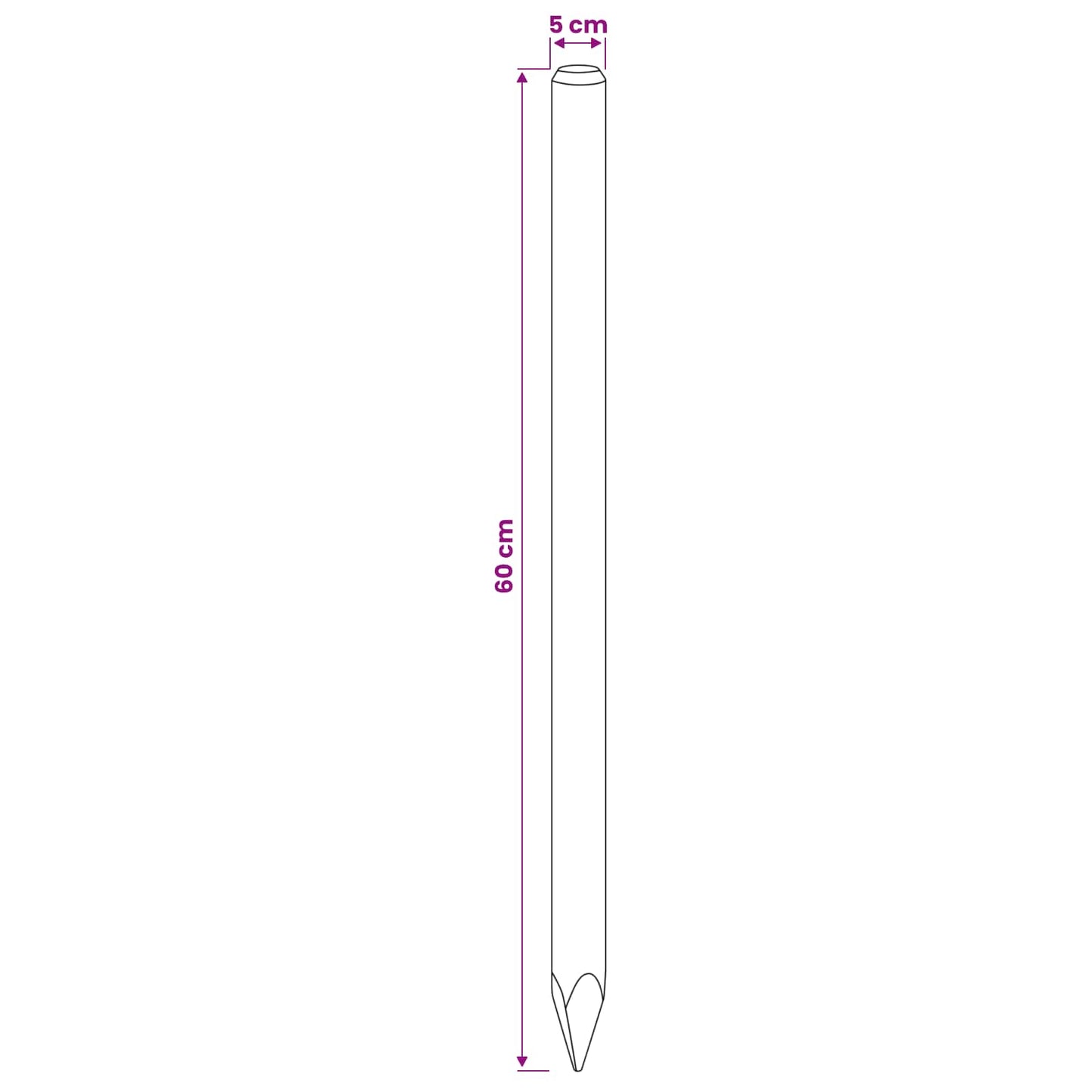 Hekpalen 15 st Groen 60 cm Massief grenenhout is nu te koop bij PeponiXL, paradijselijk wonen!