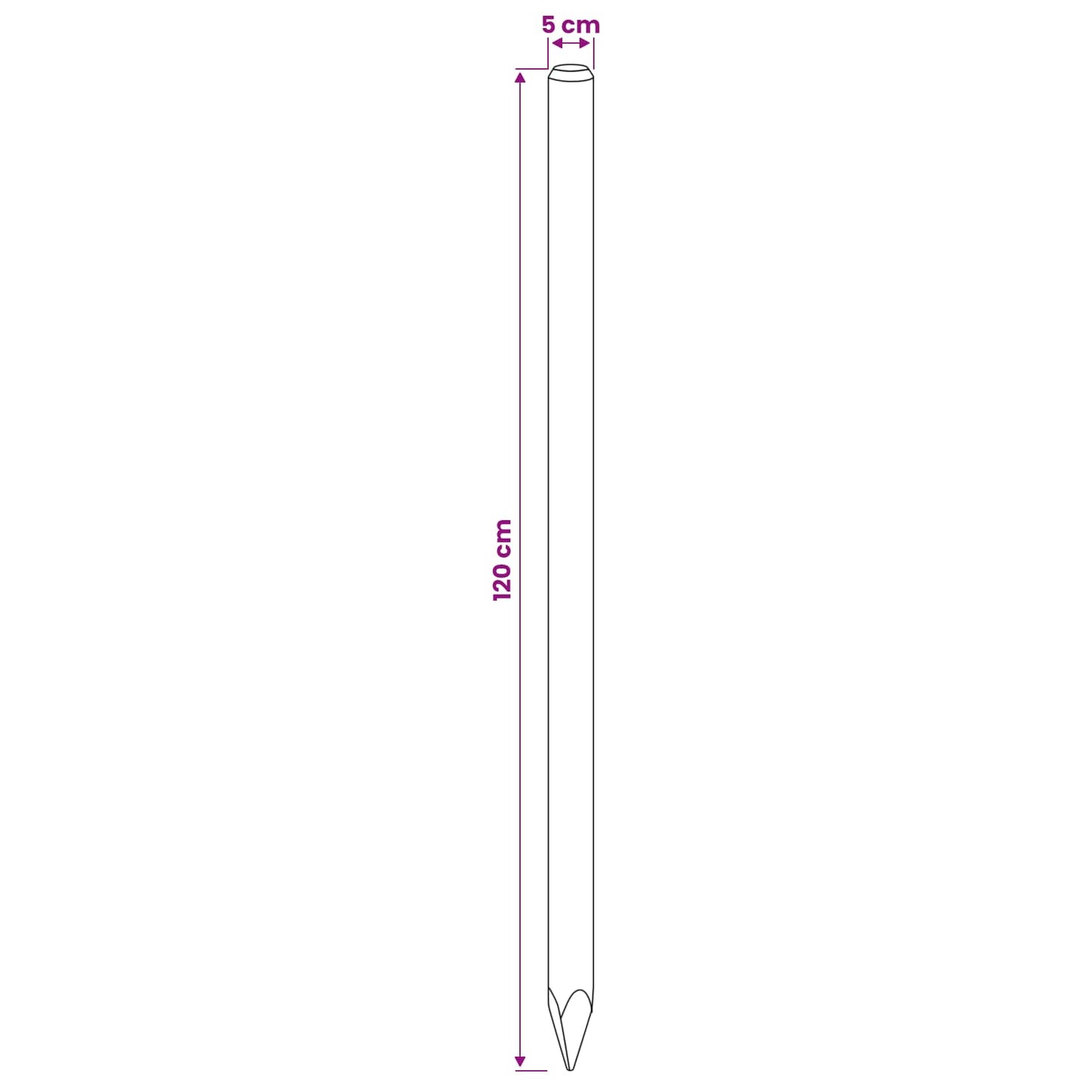 Hekpalen 15 st Groen 120 cm Massief grenenhout is nu te koop bij PeponiXL, paradijselijk wonen!