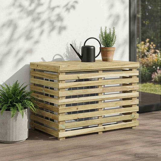 Airconditioner hoes 90 x 58 x 60 cm Geïmpregneerd grenenhout is nu te koop bij PeponiXL, paradijselijk wonen!
