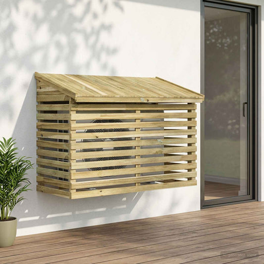 Airconditioner hoes 117,5x62,5x85,5 cm Geïmpregneerd grenenhout is nu te koop bij PeponiXL, paradijselijk wonen!