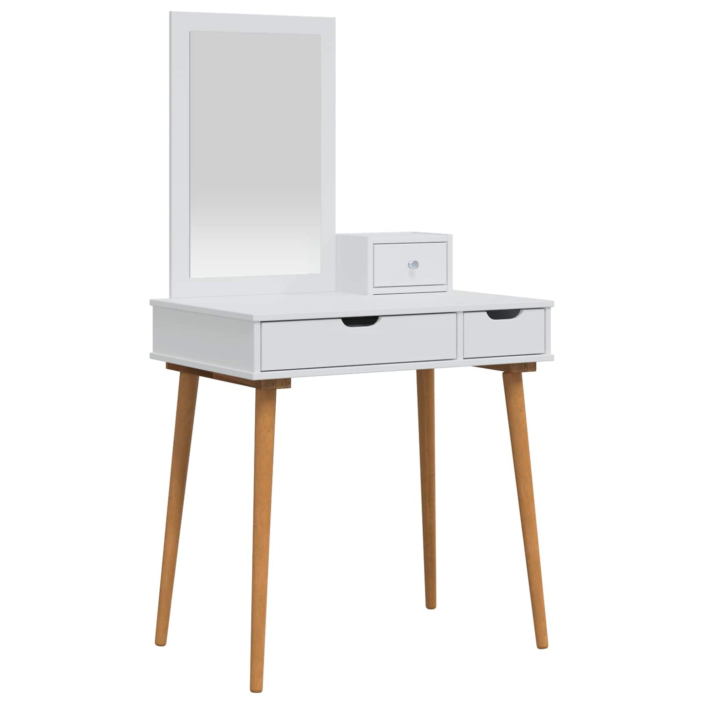 Toilettafel Set FAUSKE 3 pcs Wit 76 x 50 x 143 cm