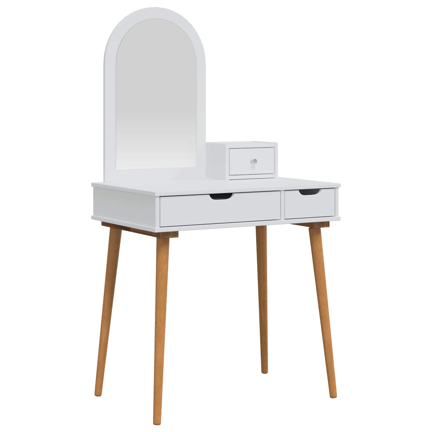 Toilettafel Set FAUSKE 3 pcs Wit 76 x 50 x 143 cm
