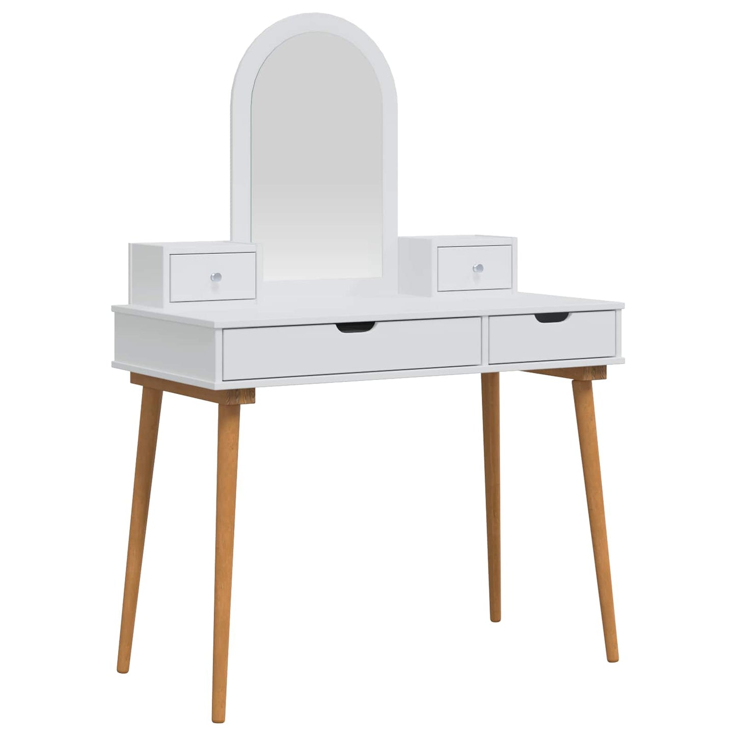 Toilettafel Set FAUSKE 4 pcs Wit 100 x 50 x 143 cm