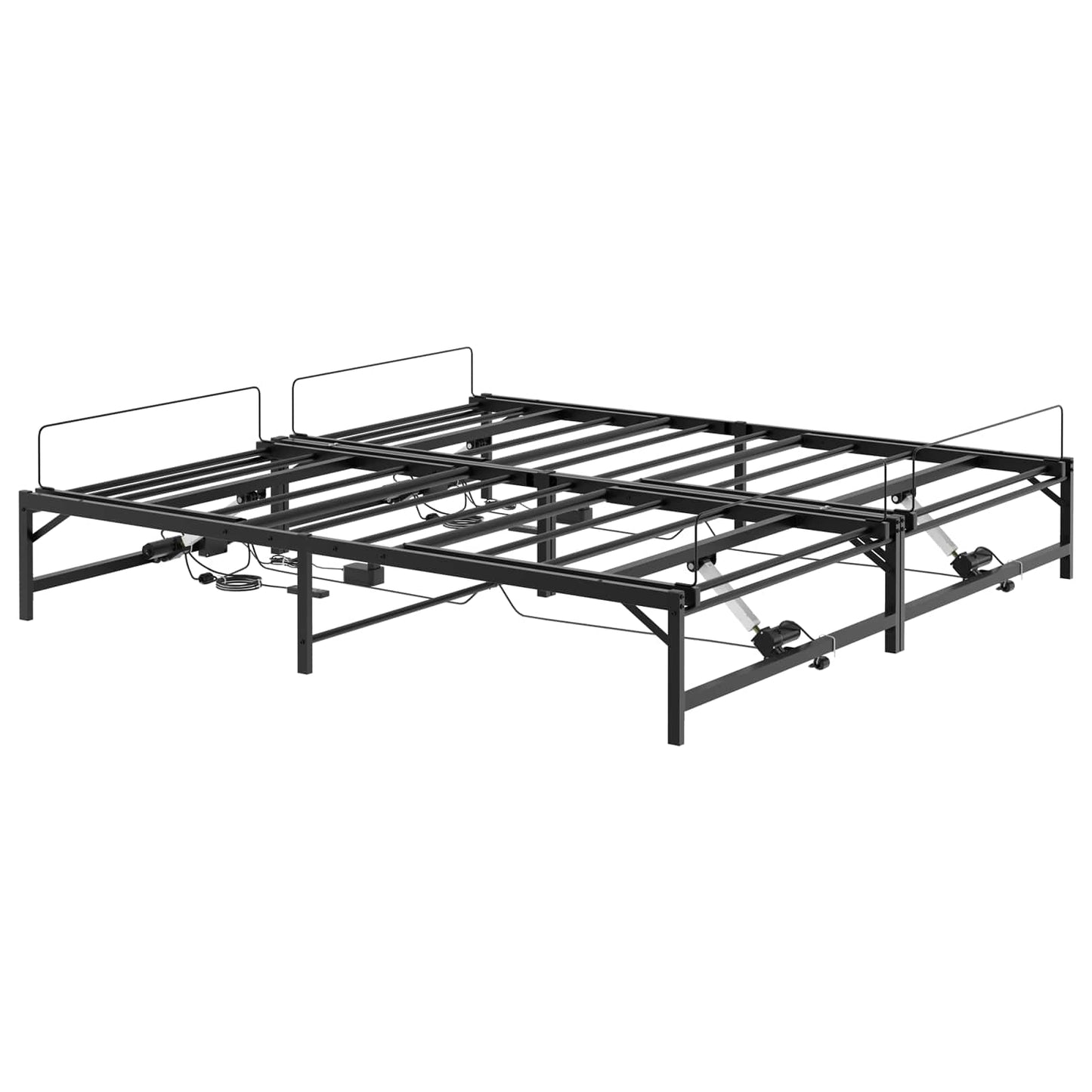 Elektrisch Verstelbaar Bedframe Zwart 180 x 200 cm Staal