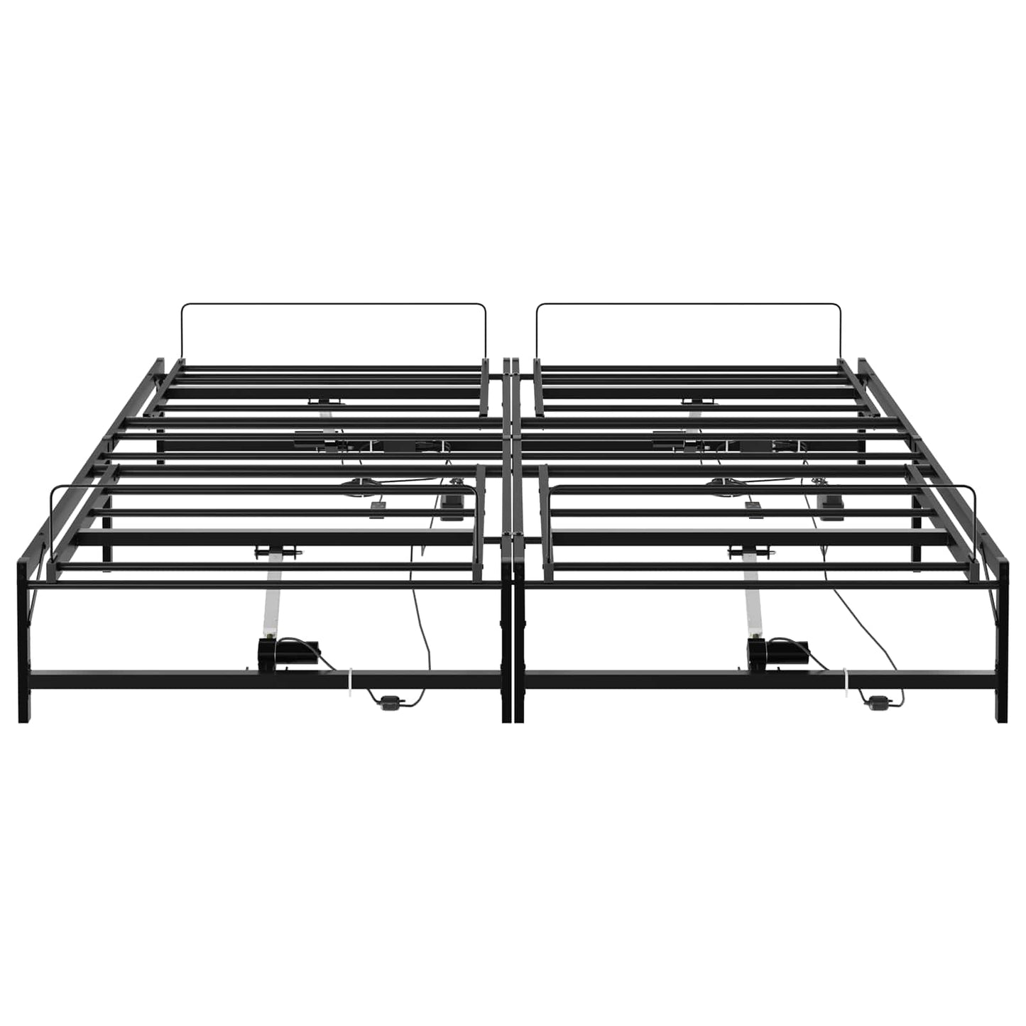 Elektrisch Verstelbaar Bedframe Zwart 200 x 200 cm Staal